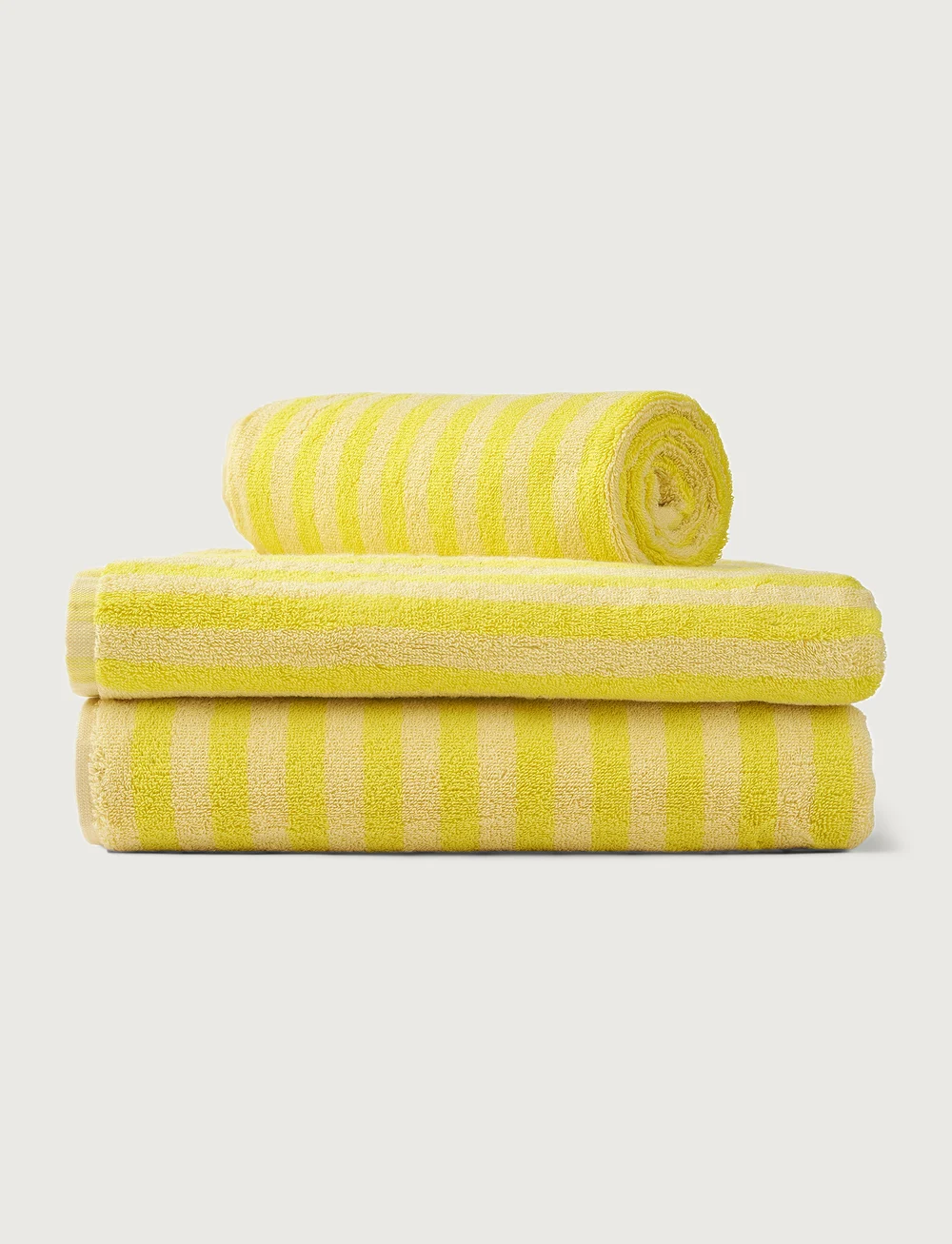 Bongusta - Naram Bath Sheet - badlakan - pristine & neon yellow - 4