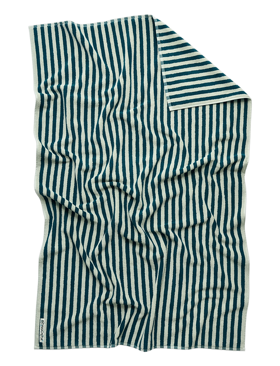 Bongusta - Naram Bath Sheets - badetücher - sea foam and deep teal - 1