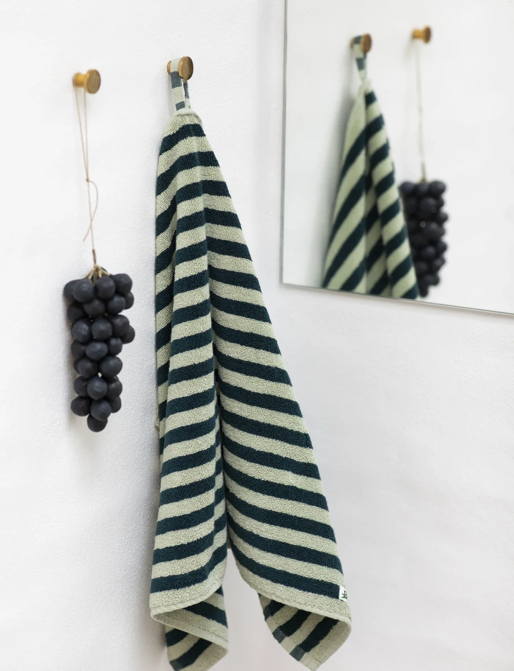 Bongusta - Naram Bath Sheet - bath towels - sea foam and deep teal - 2