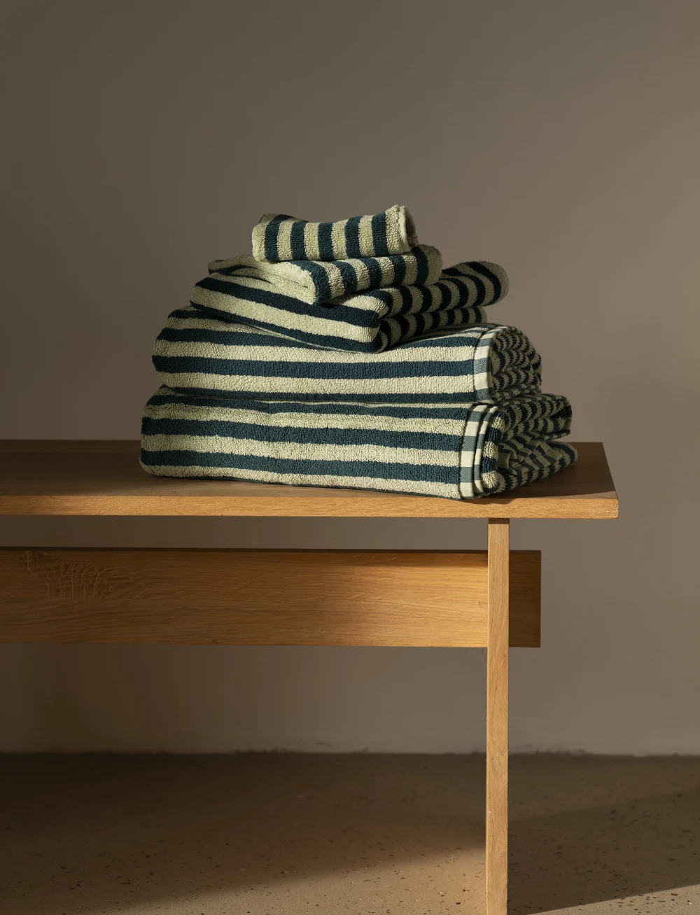 Bongusta - Naram Bath Sheet - bath towels - sea foam and deep teal - 5