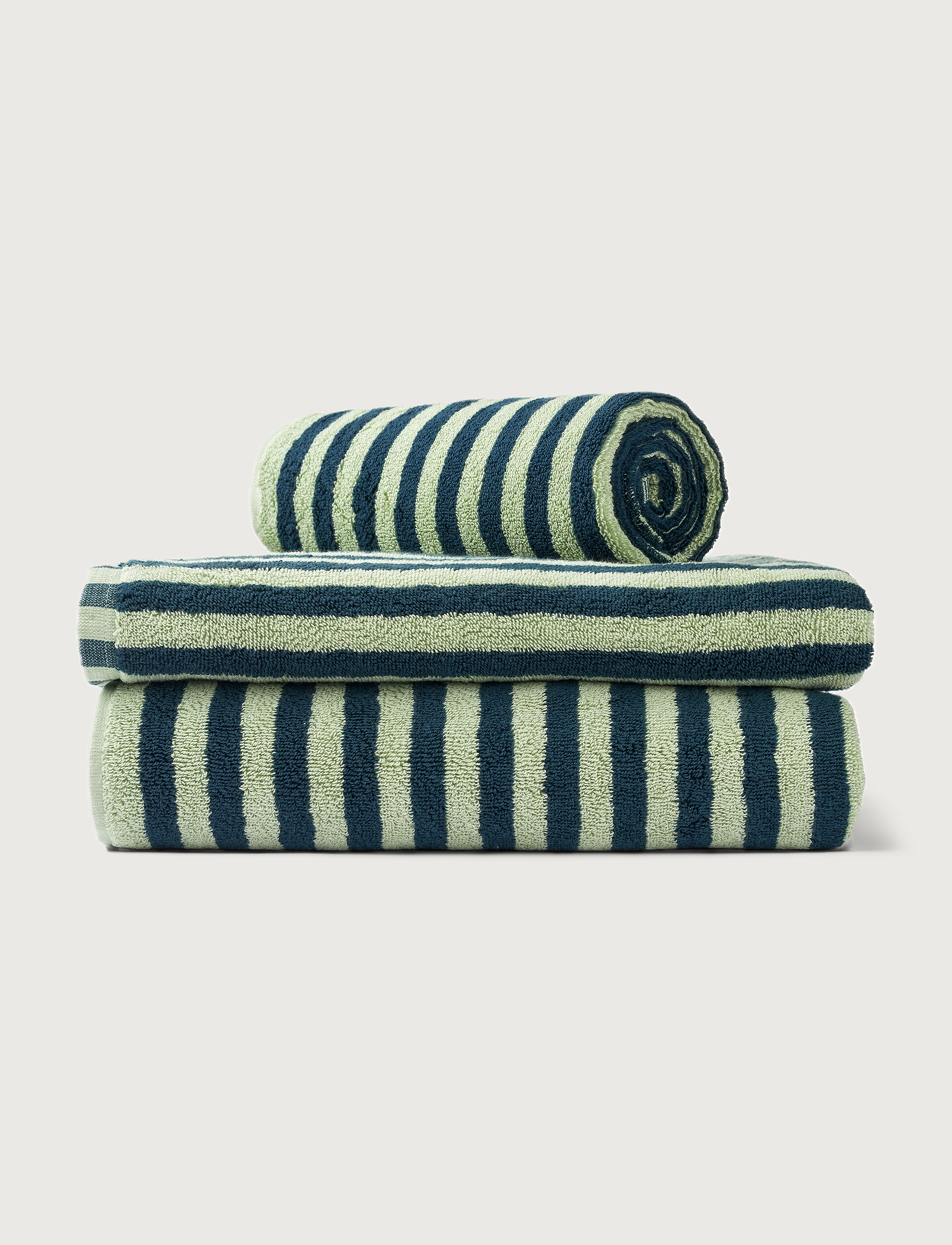 Bongusta Naram Bath Sheets - Vis alt - SEA FOAM AND DEEP TEAL / green