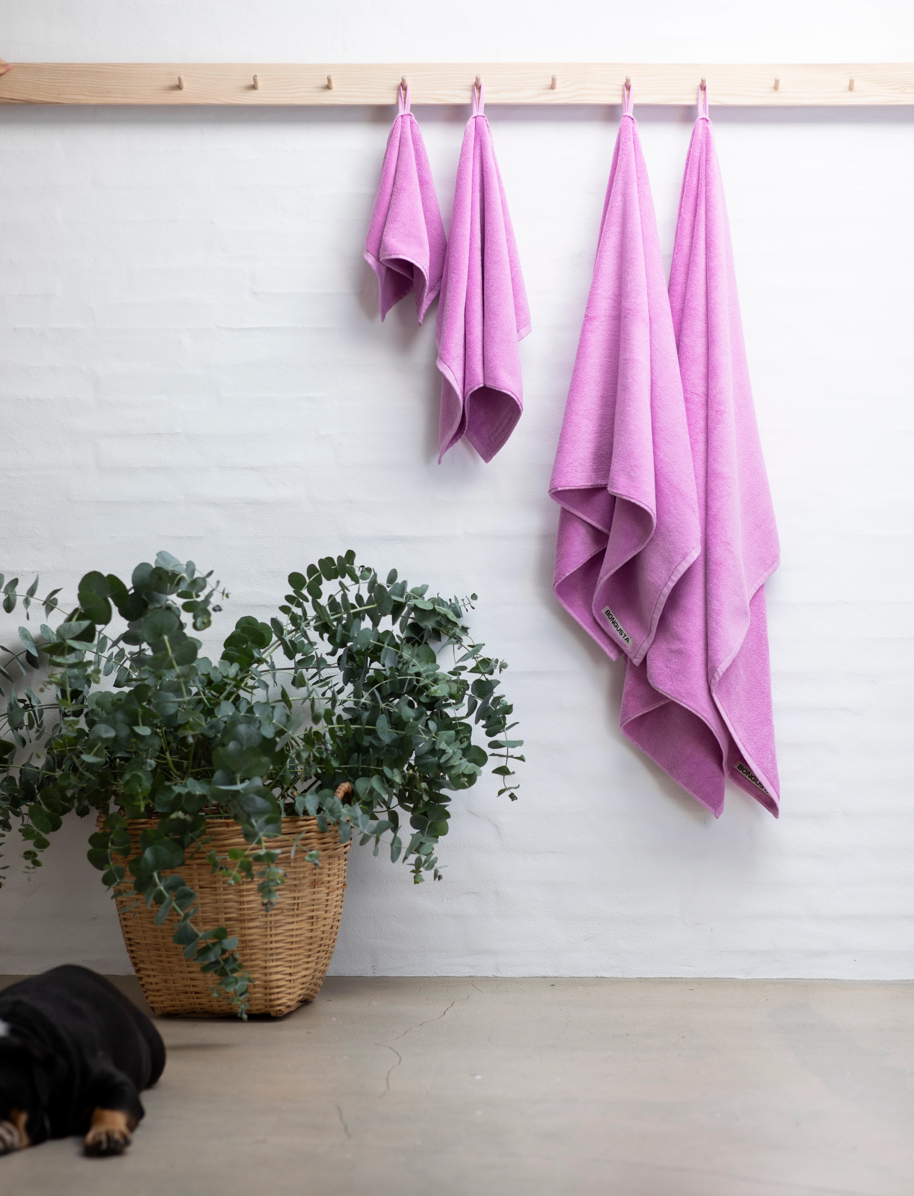 Bongusta - Naram Bath Sheets - badlakan - soft fuchsia - 2