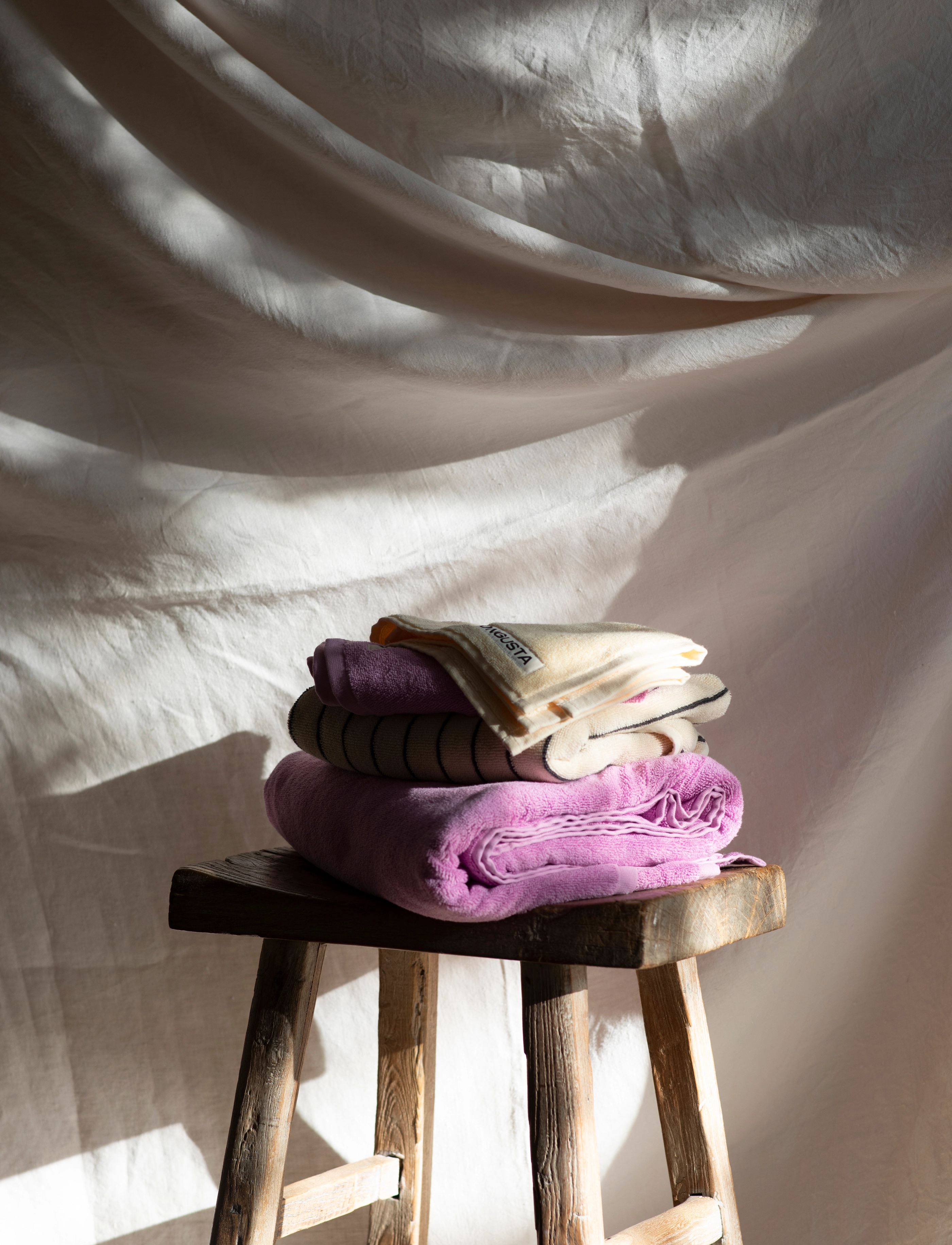 Bongusta - Naram Bath Sheets - badlakan - soft fuchsia - 4