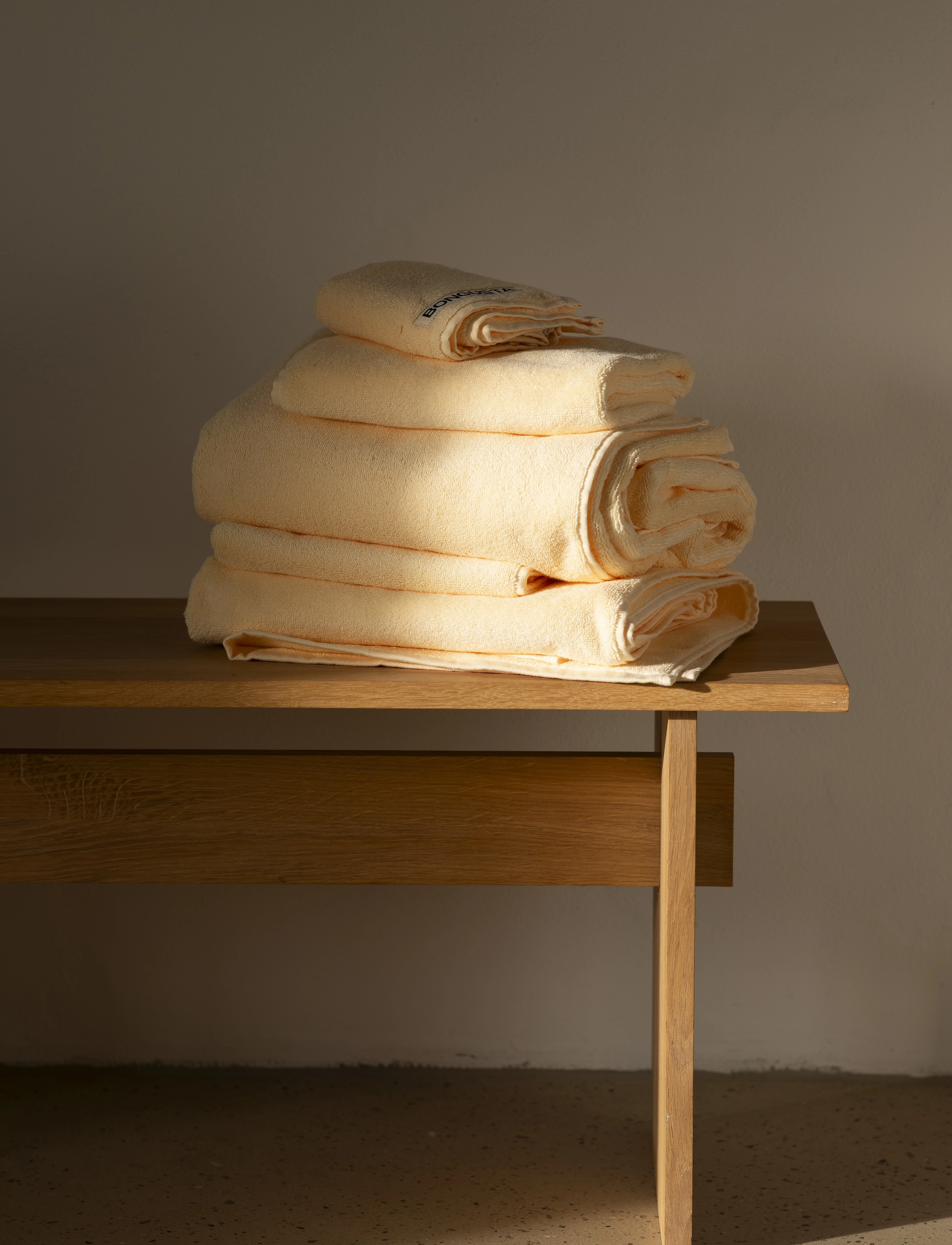 Bongusta - Naram Bath Sheets - bath towels - vanilla - 5