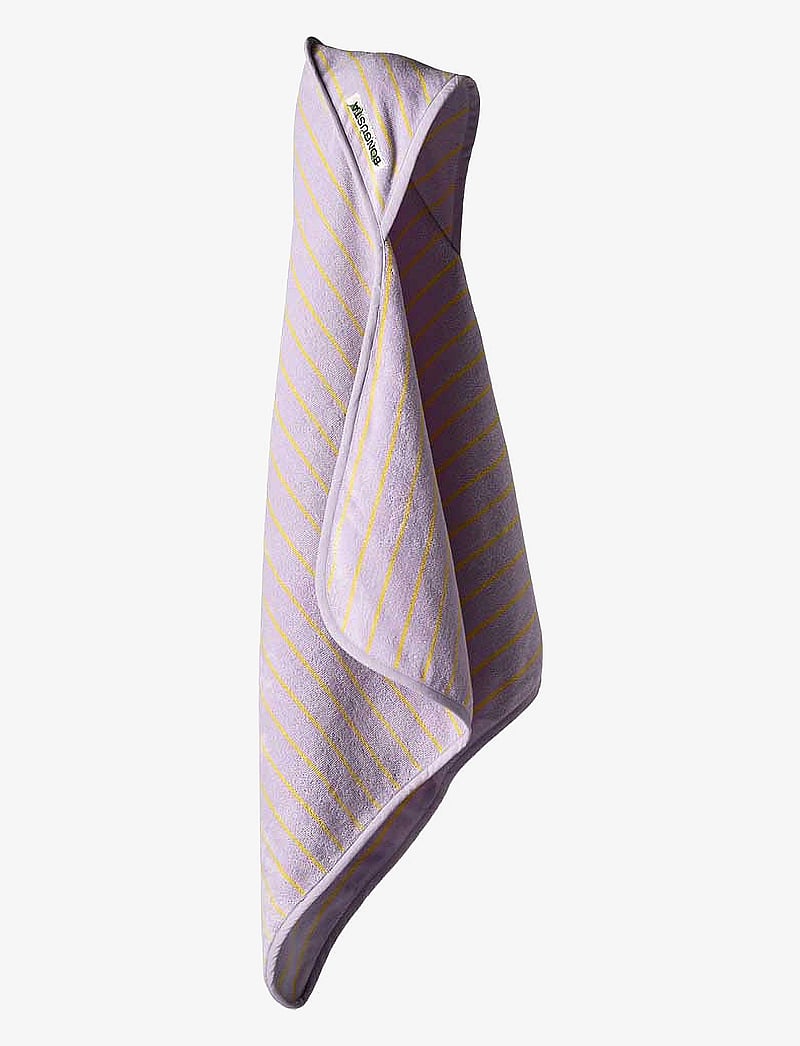 Bongusta - Naram Baby Towel - morgonrockar - lilac & neon yellow - 0