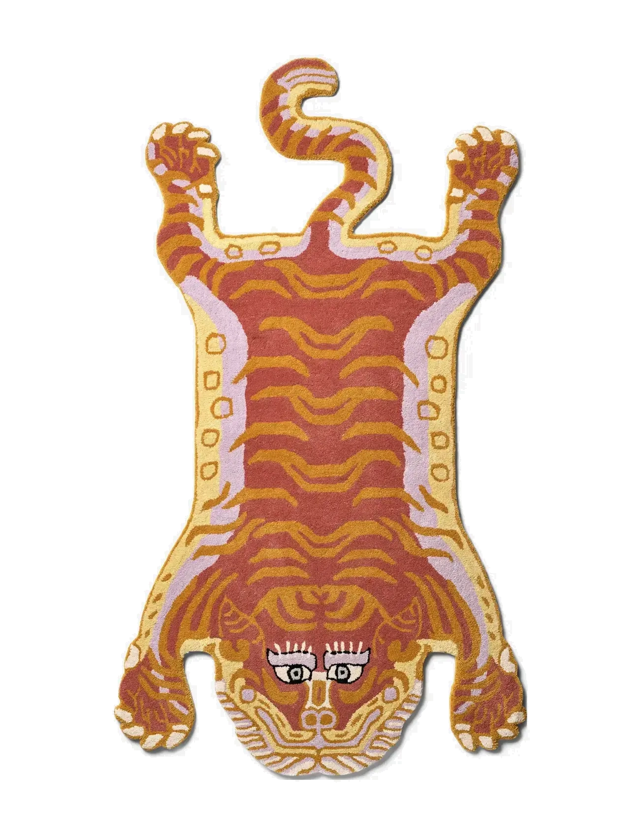 Bongusta Tigress Rug Small, Uldtæppe, Multi/mønstret, Str: 70X125CM