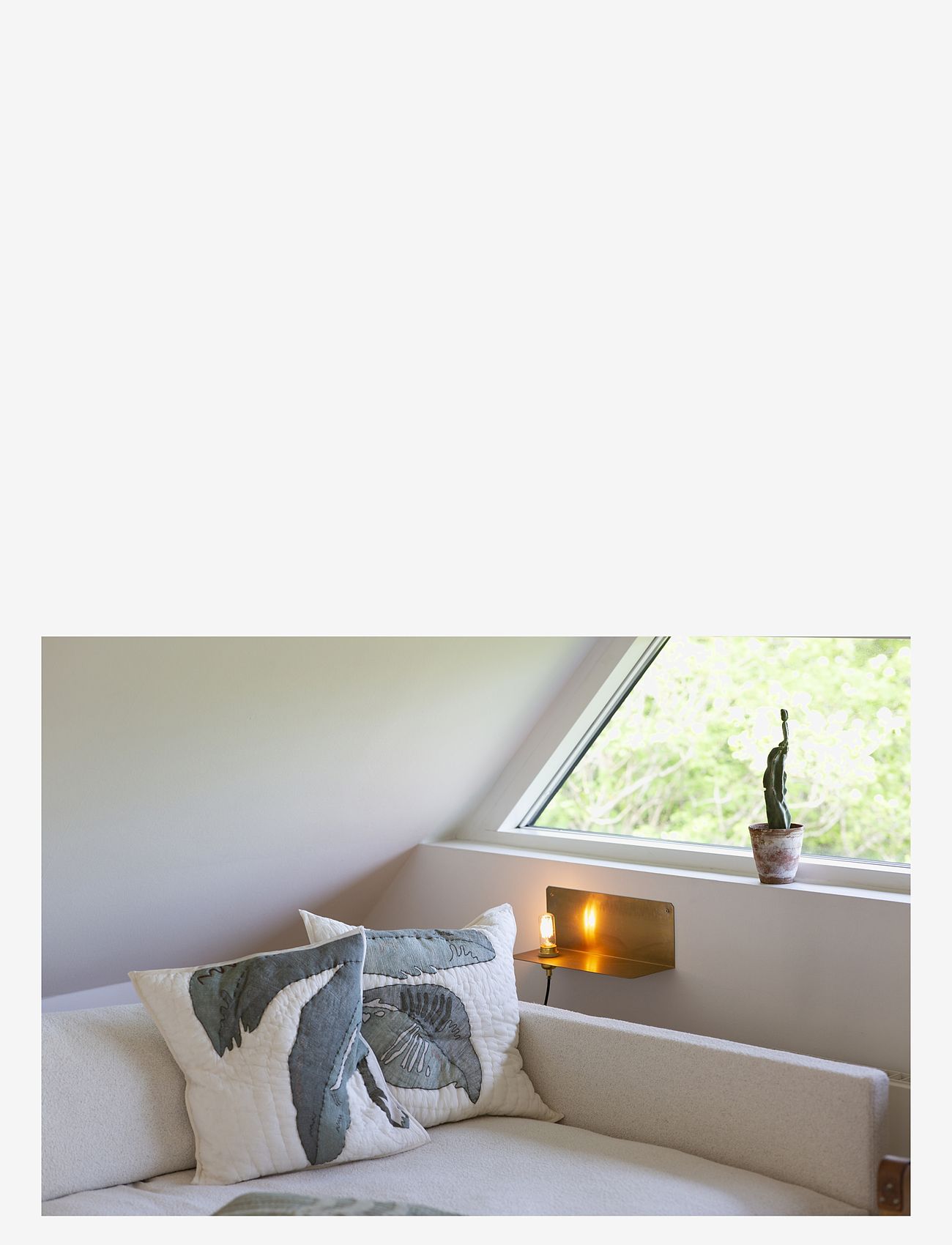 Bongusta - Paradise pillow - Alcudia - padjad - white and green - 2