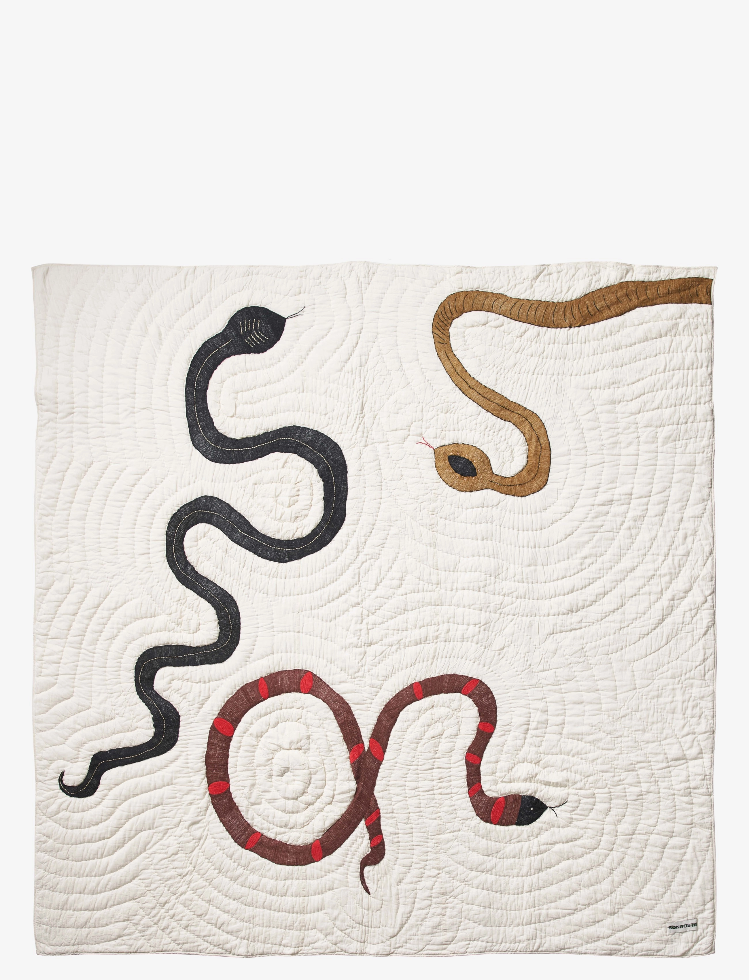 Bongusta Snake Bed Cover, Sengetæppe, Multi/mønstret, Str: 255X255CM