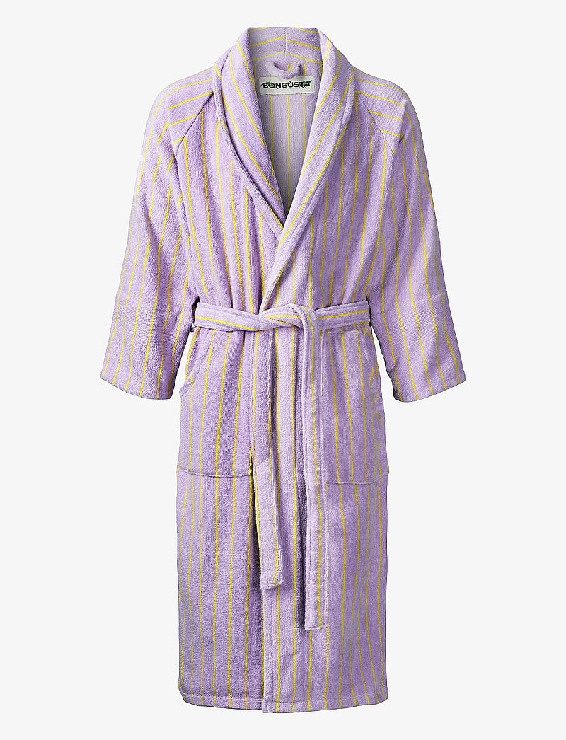 Bongusta - Naram Bathrobe - lilac & neon yellow - alltags-style - lilac & neon yellow - 1
