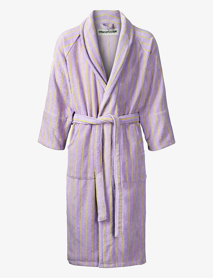 Bongusta - Naram Bathrobe - lilac & neon yellow - alltags-style - lilac & neon yellow - 1