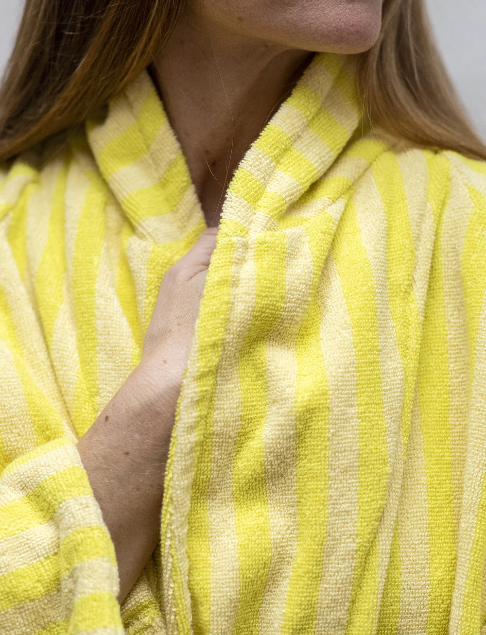 Bongusta - Naram Bathrobe - osta hinna alusel - pristine & neon yellow - 3