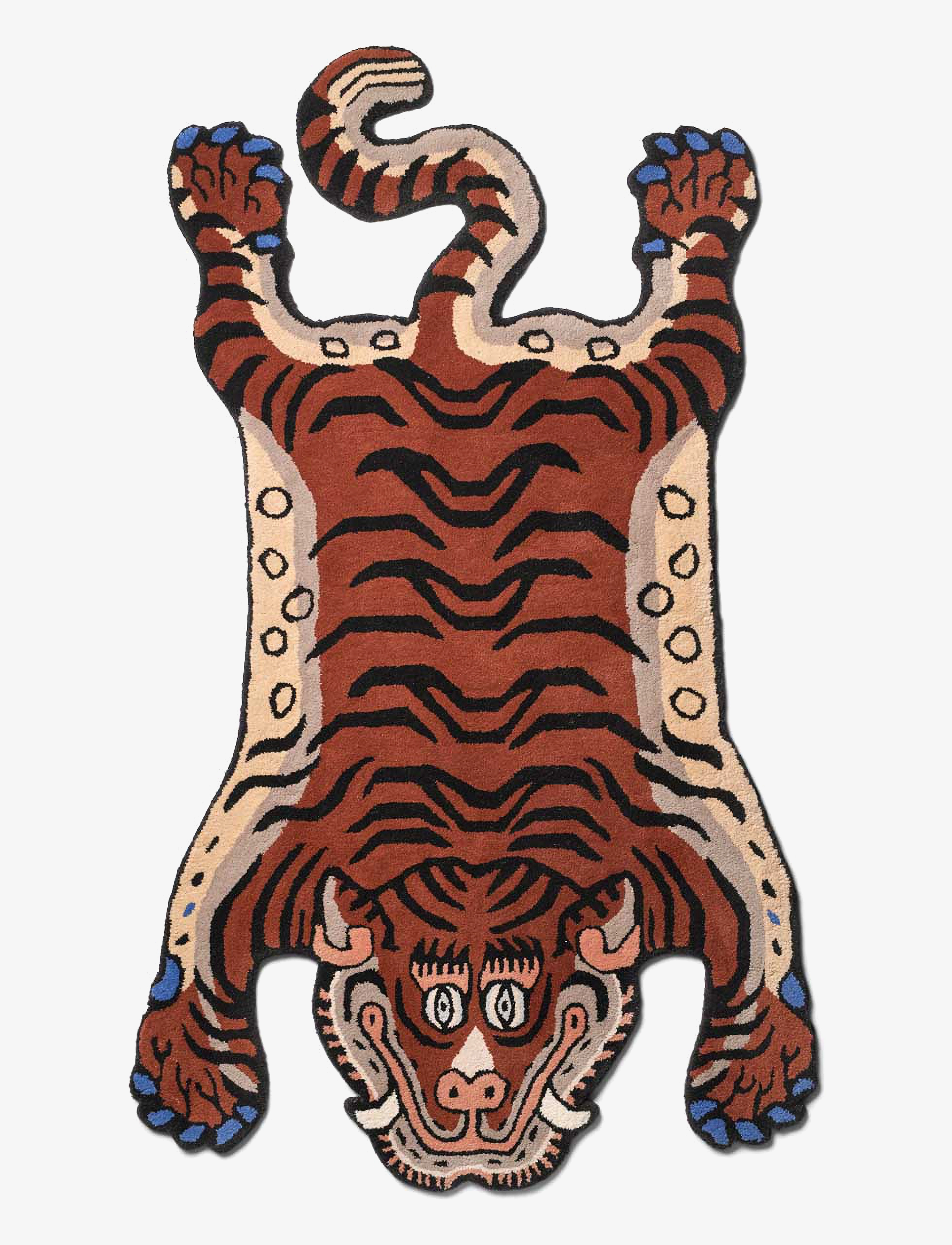Bongusta - Frankie tiger rug large - multi - 1