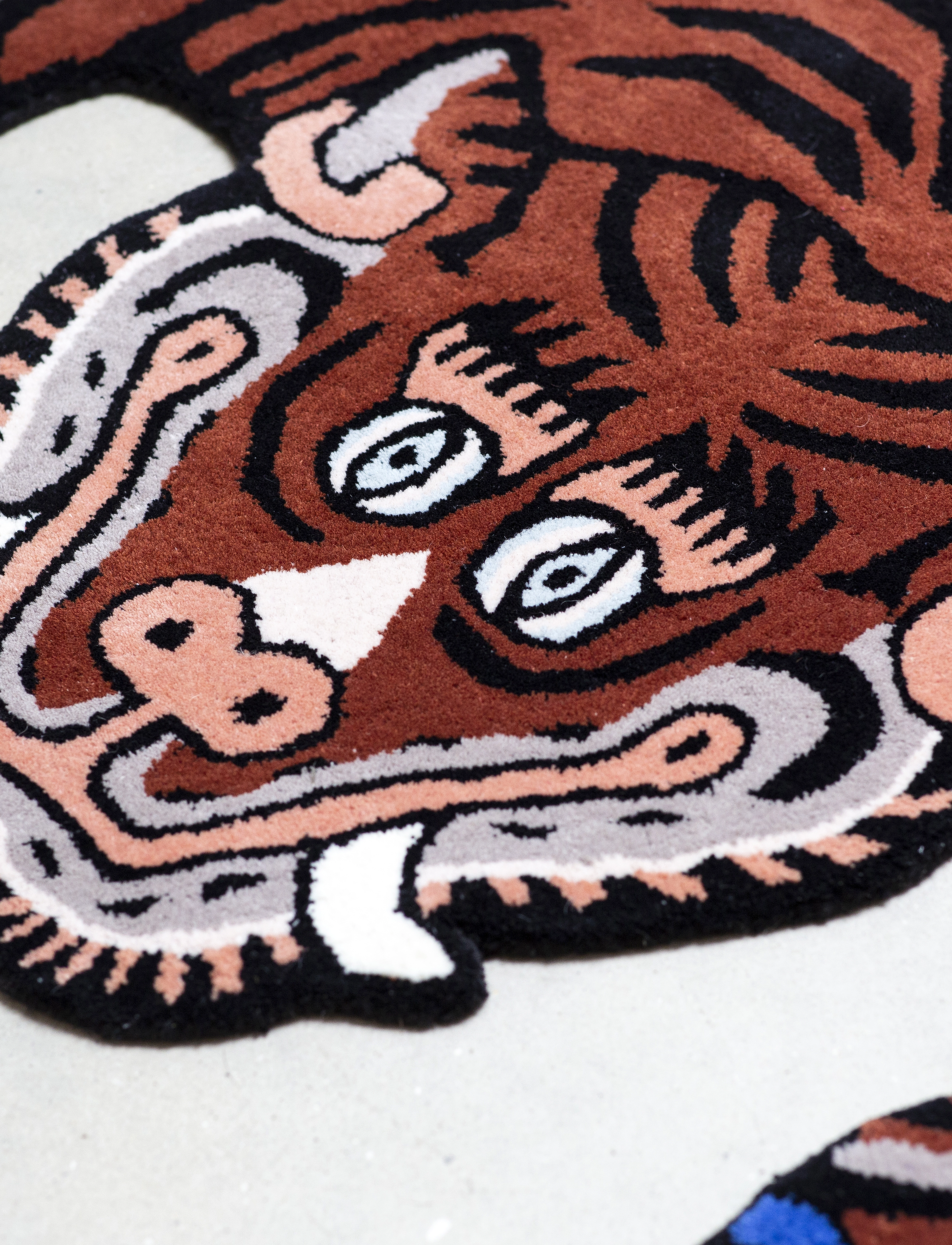 Bongusta - Frankie tiger rug large - multi - 2