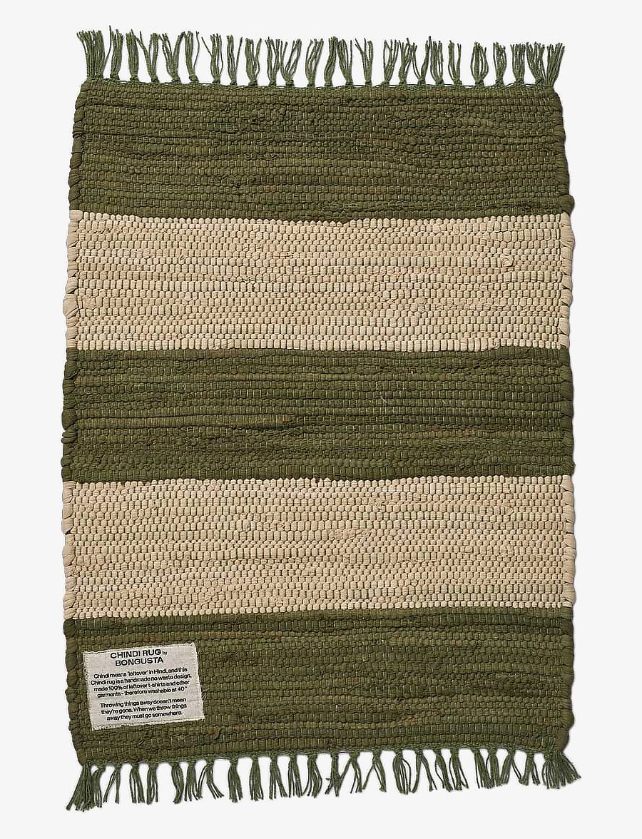 Bongusta - Chindi Rug 45 x 60 cm - madalaimad hinnad - army & beige - 0