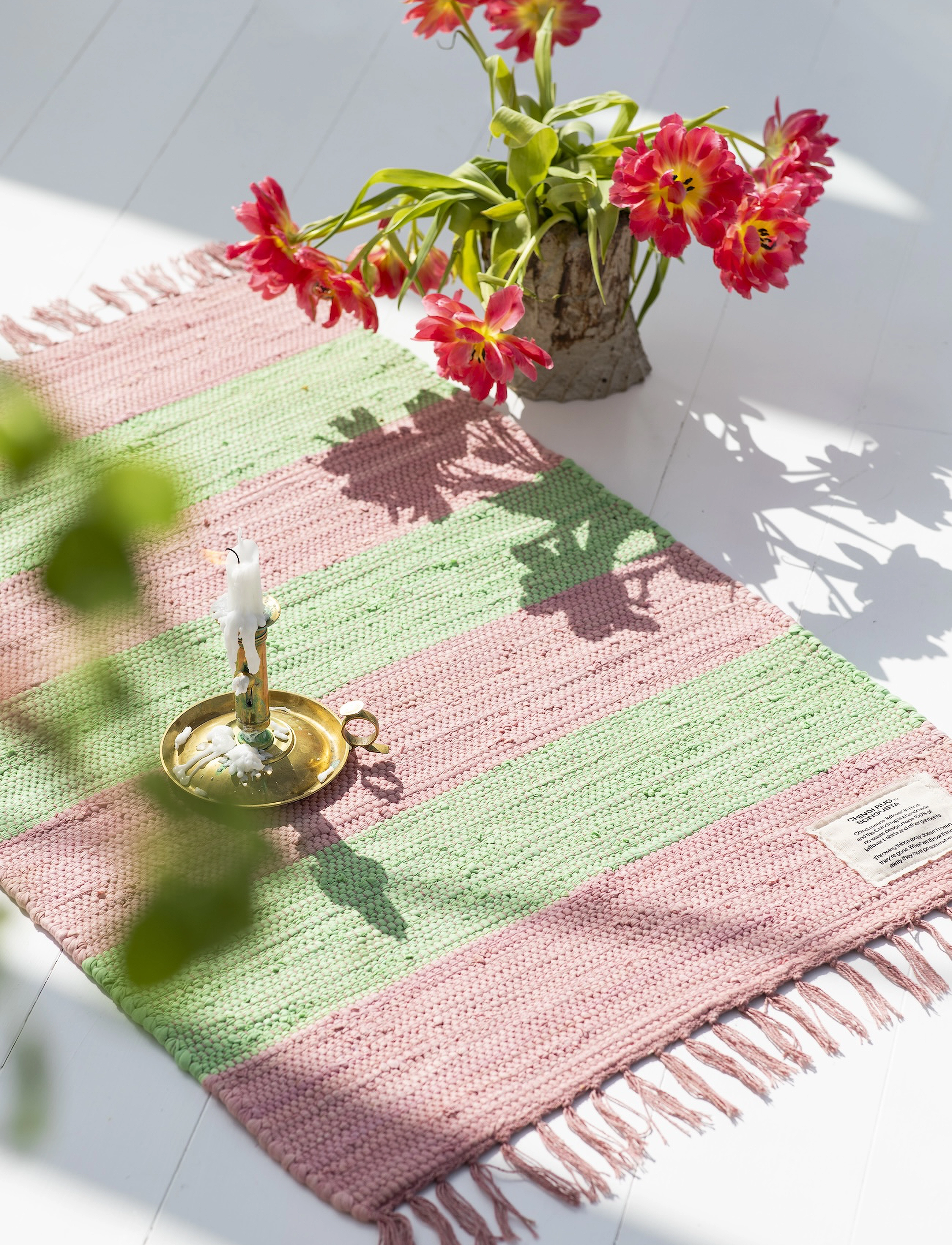 Bongusta Chindi Rug 60 X 90 Cm, 60X90 cm, Rugs & Carpets, Rosa - Cotton Rag Rugs, Kinder