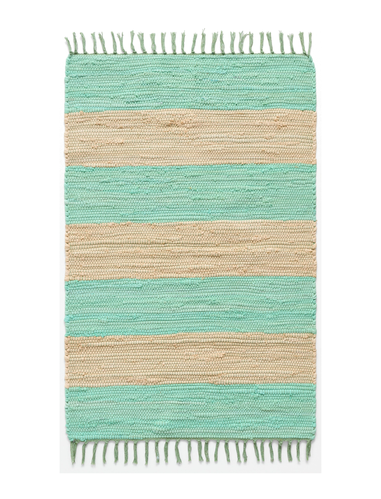 Bongusta Chindi Rug 60 x 90 cm - Tekstilė - HONEY DEW & CREAM / green