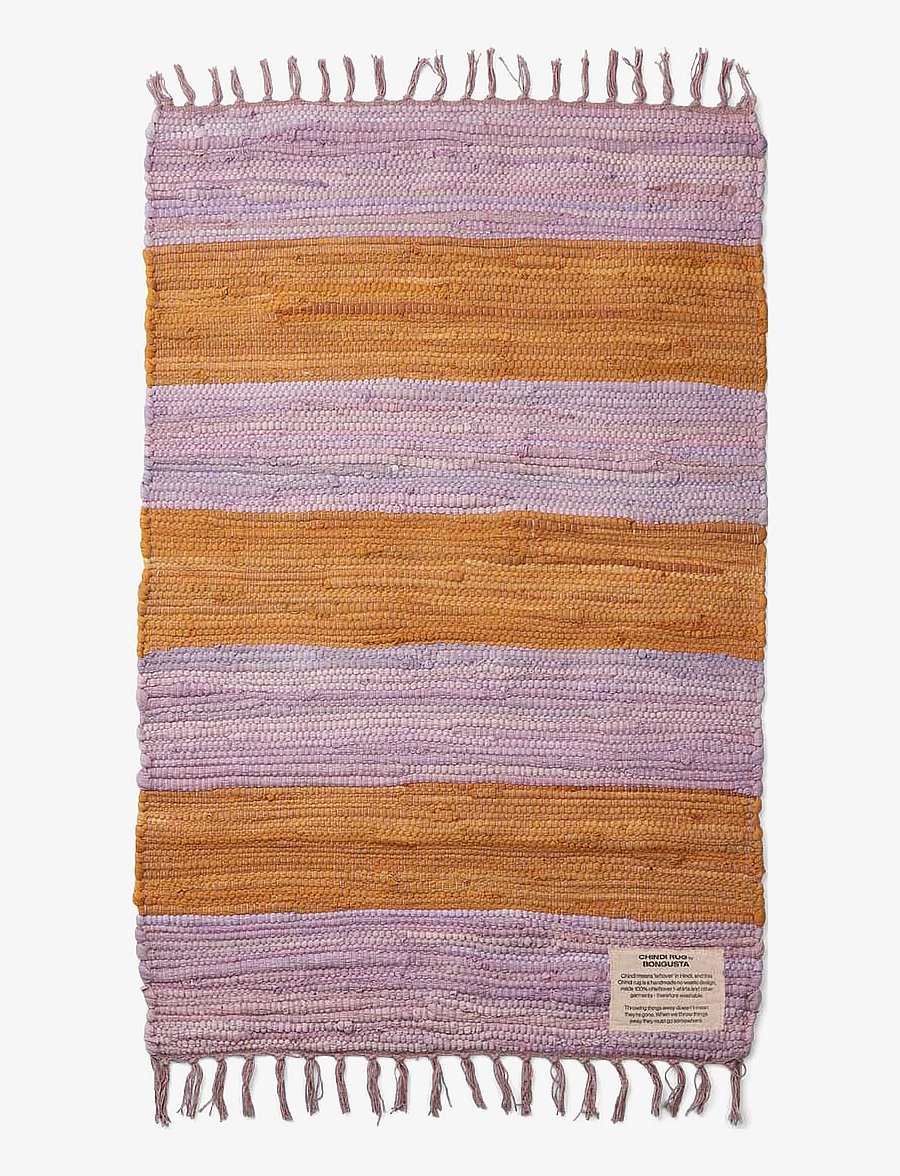 Bongusta - Chindi Rug 60 x 90 cm - rechteckig teppiche - lilac & golden - 0