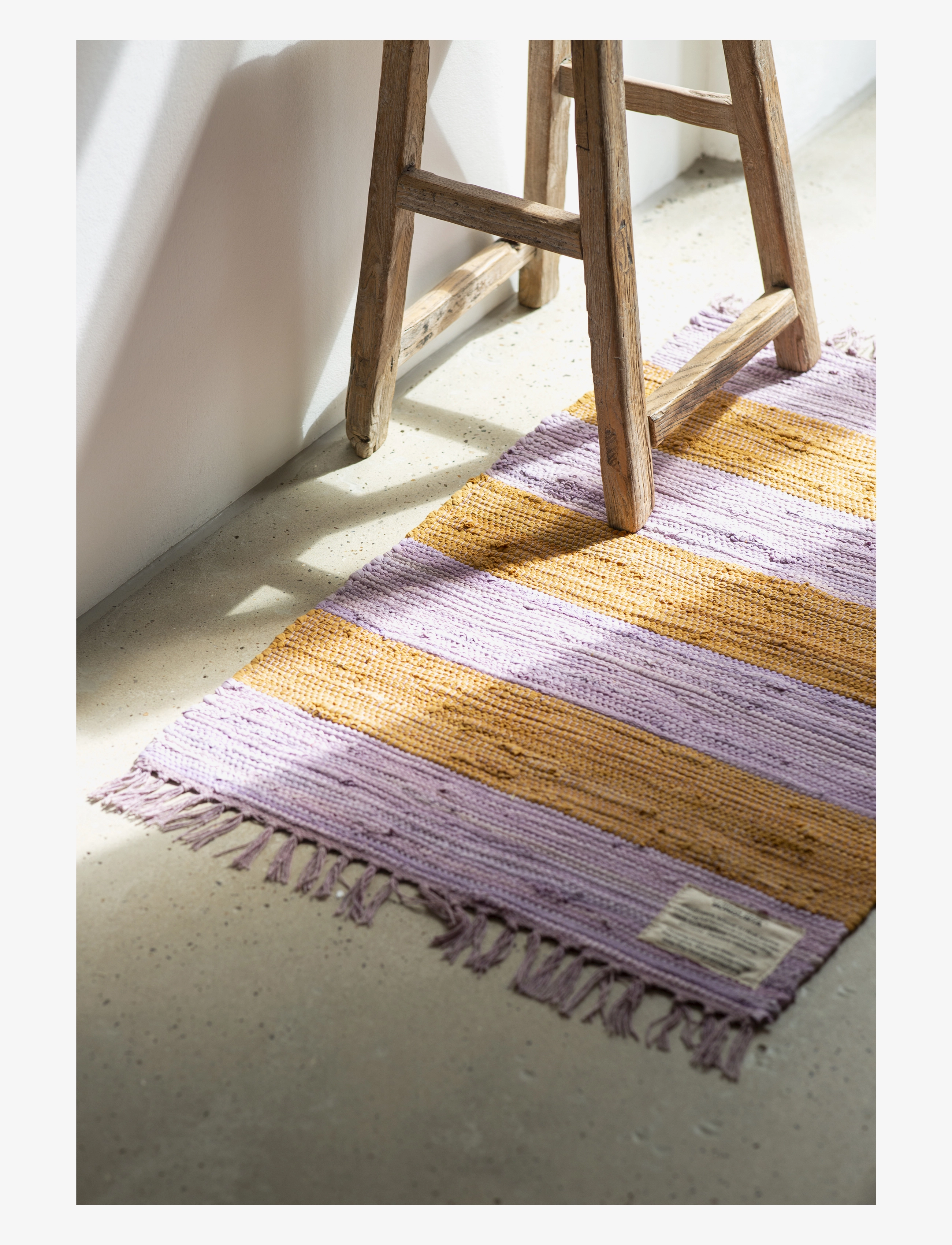 Bongusta - Chindi Rug 60 x 90 cm - rechteckig teppiche - lilac & golden - 1