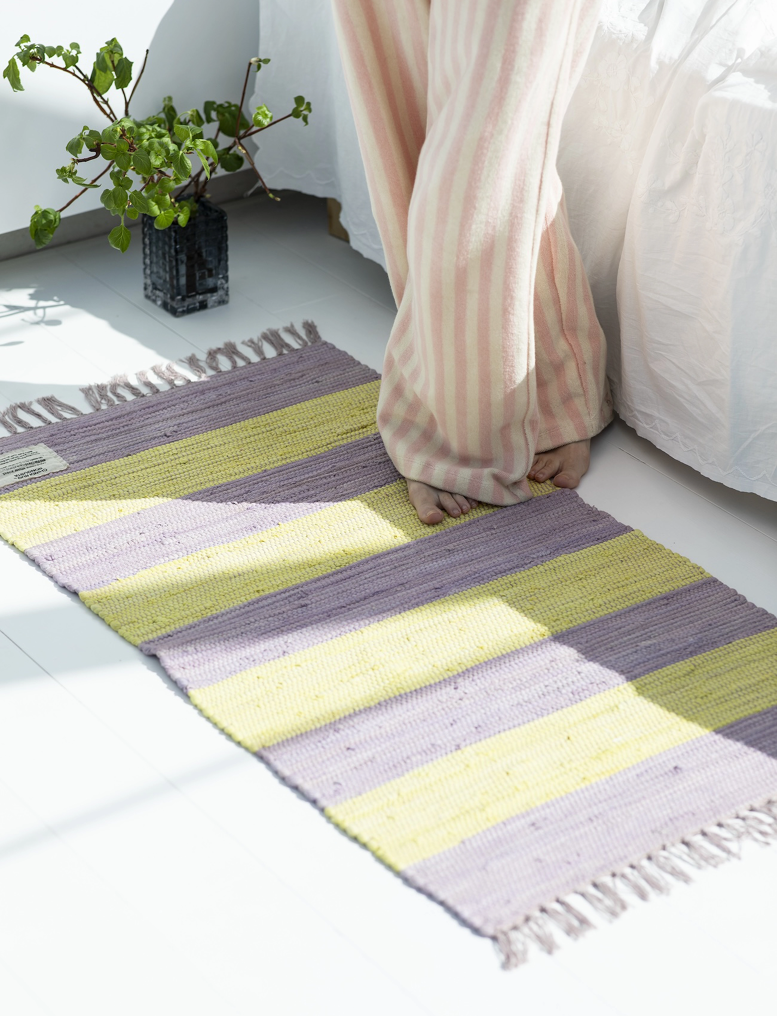 Bongusta Chindi Rug 60 X 90 Cm, 60X90 cm, Rugs & Carpets, Lila - Cotton Rag Rugs, Kinder