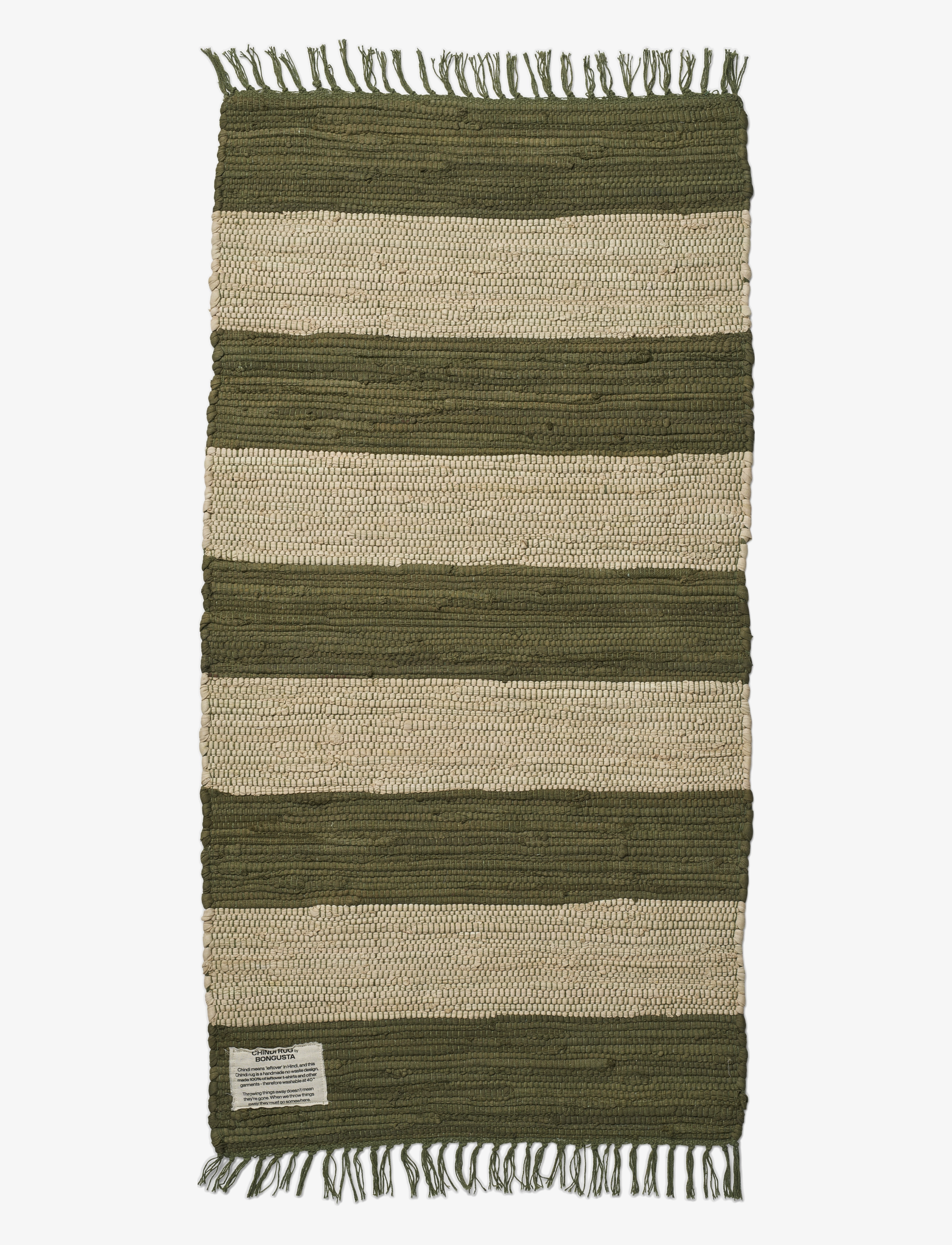 BONGUSTA Chindi Rug 60x120 Cm Grün - 60X120CM - Unisex