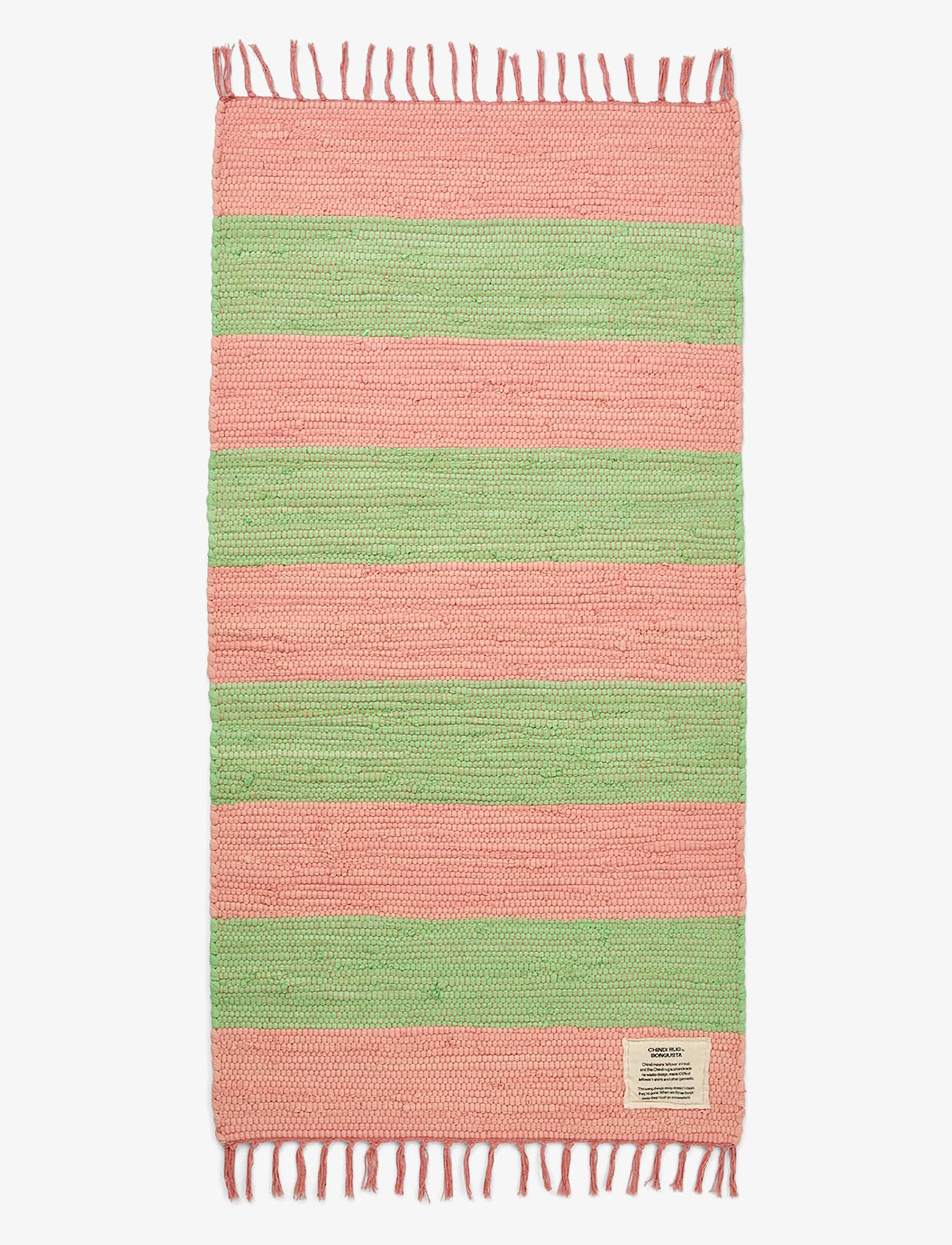 Bongusta Chindi Rug 60 X 120 Cm, Bomuldsmåtte og kludetæppe, Pink, Str: 60X120CM