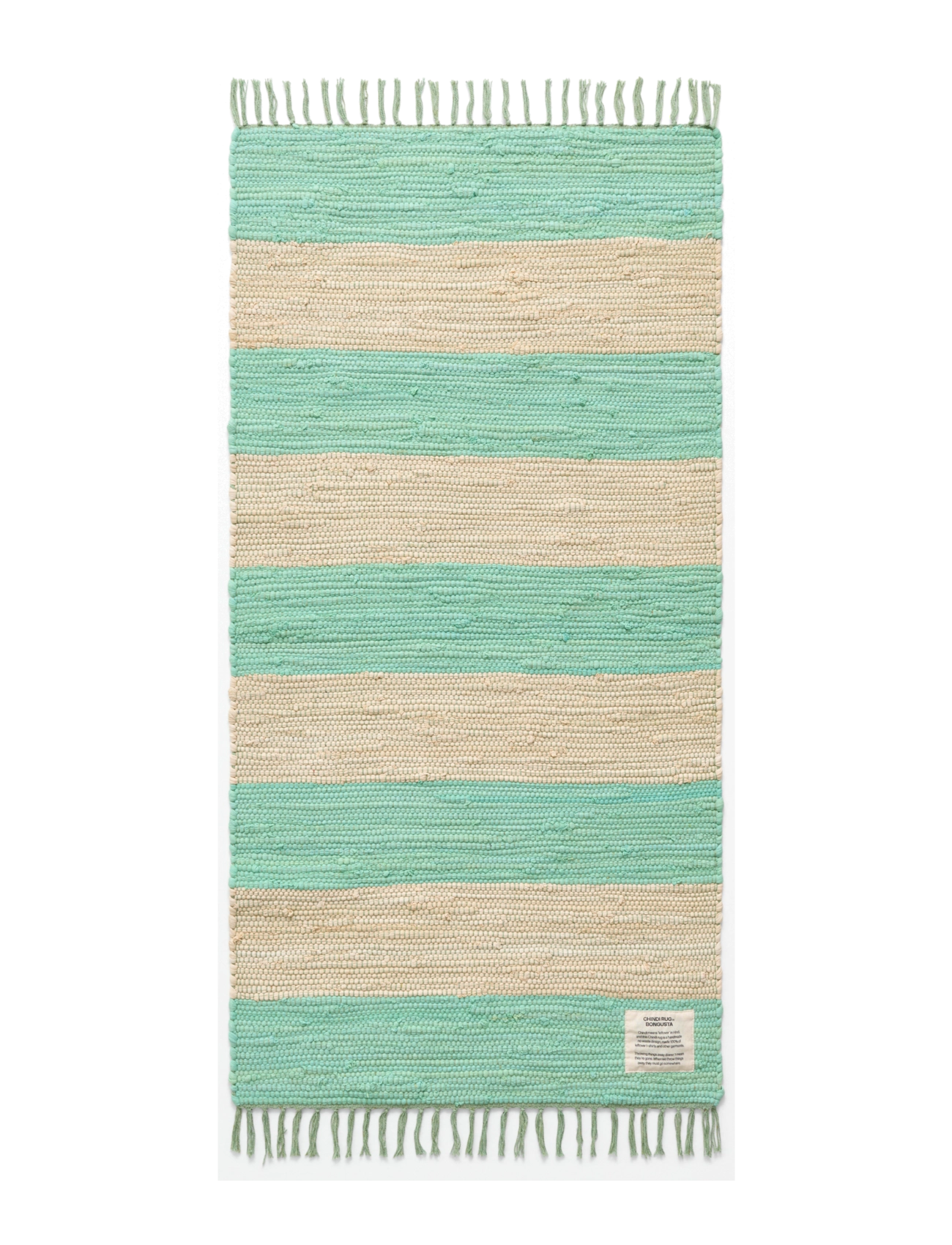 Bongusta Chindi Rug 60 x 120 cm - Bongusta - HONEY DEW & CREAM / green