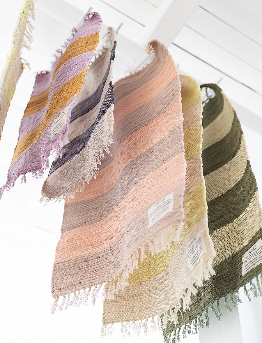 Bongusta - Chindi Rug 60 x 120 cm - rechteckig teppiche - neon yellow & creme - 0