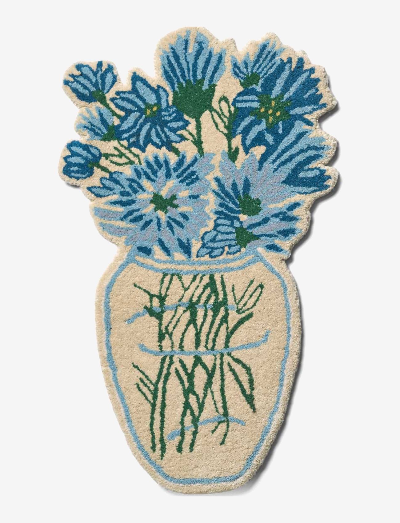 Bongusta - Blue Daisy rug - mottur - multi - 0