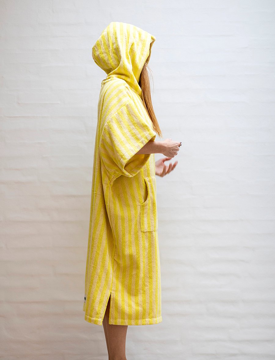 Bongusta - Naram Poncho - pristine & neon yellow - alltags-style - pristine & neon yellow - 2
