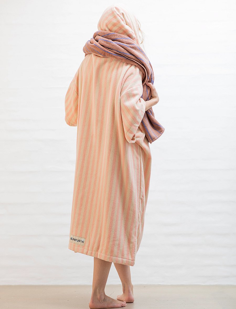 Bongusta - Naram Poncho - alltags-style - tropical & creme - 0