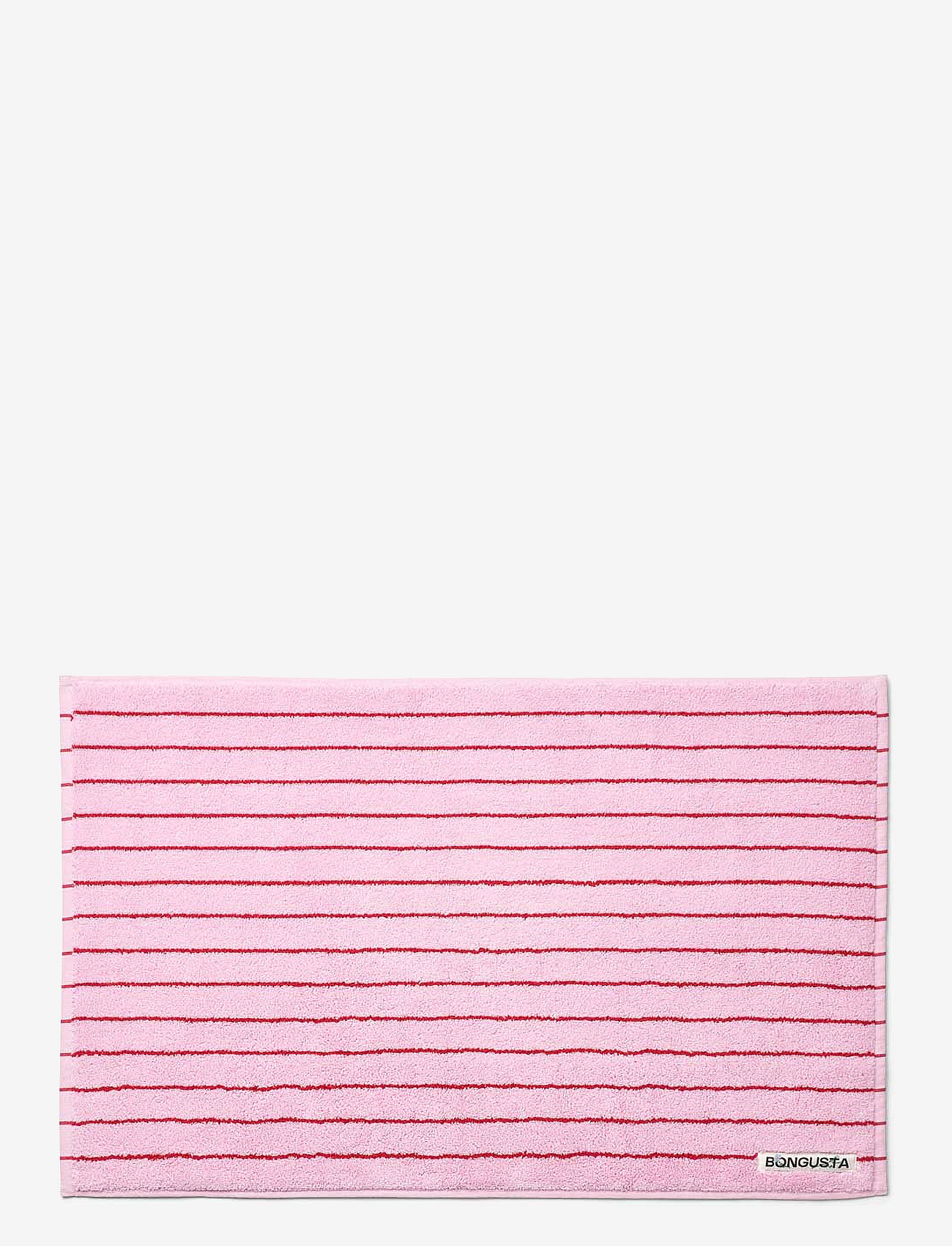 Bongusta - Naram Bath Mat - bademåtter - baby pink & ski patrol red - 1