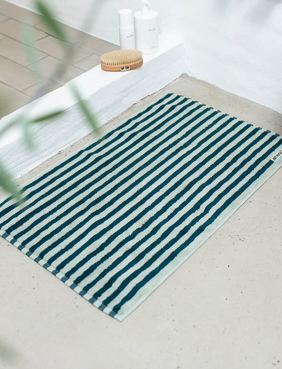 Bongusta - Naram Bath Mat - trends - seafoam & deep teal - 2