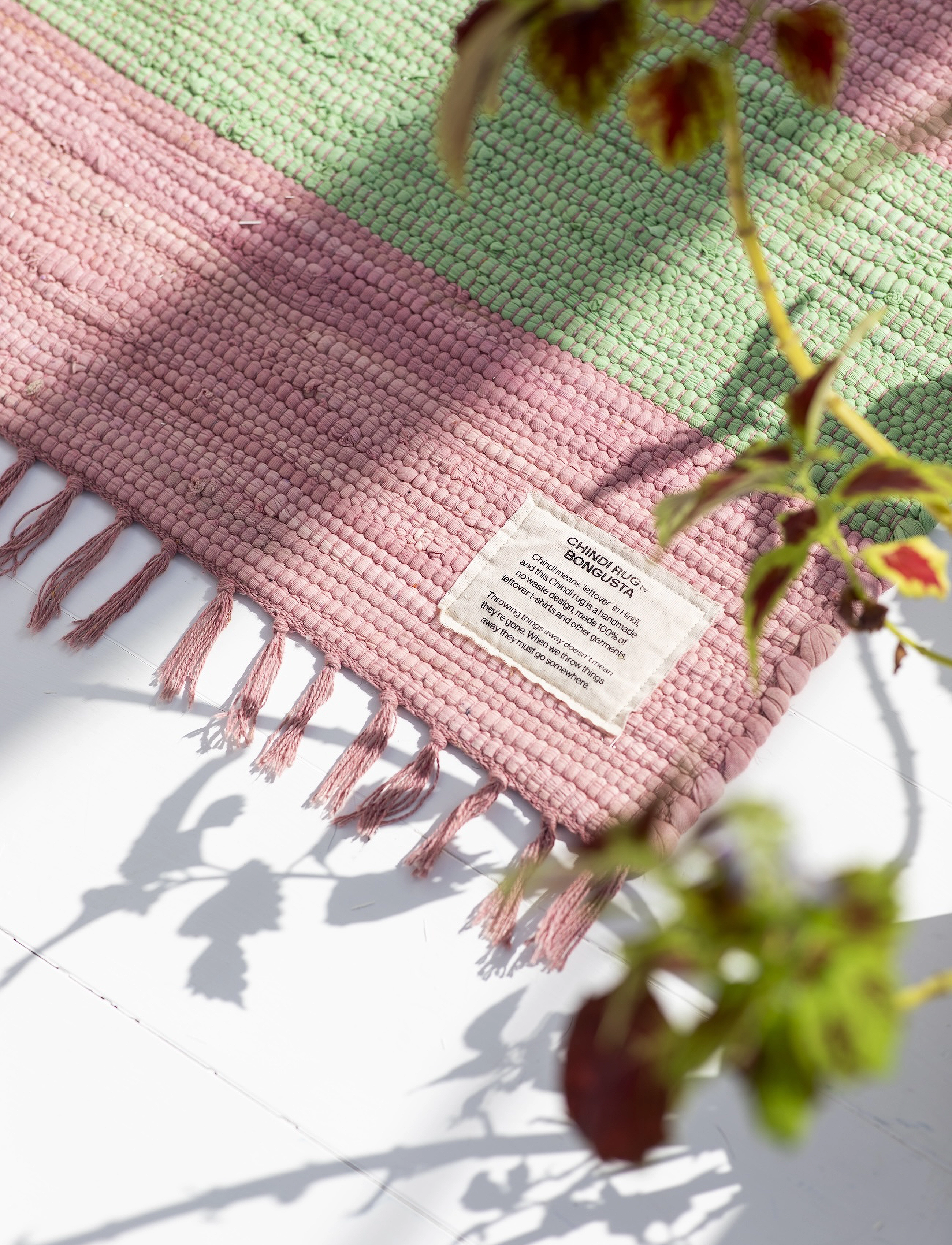 Bongusta Chindi Rug 140 X 200 Cm, 140X200 cm, Rugs & Carpets, Rosa - Cotton Rag Rugs, Kinder