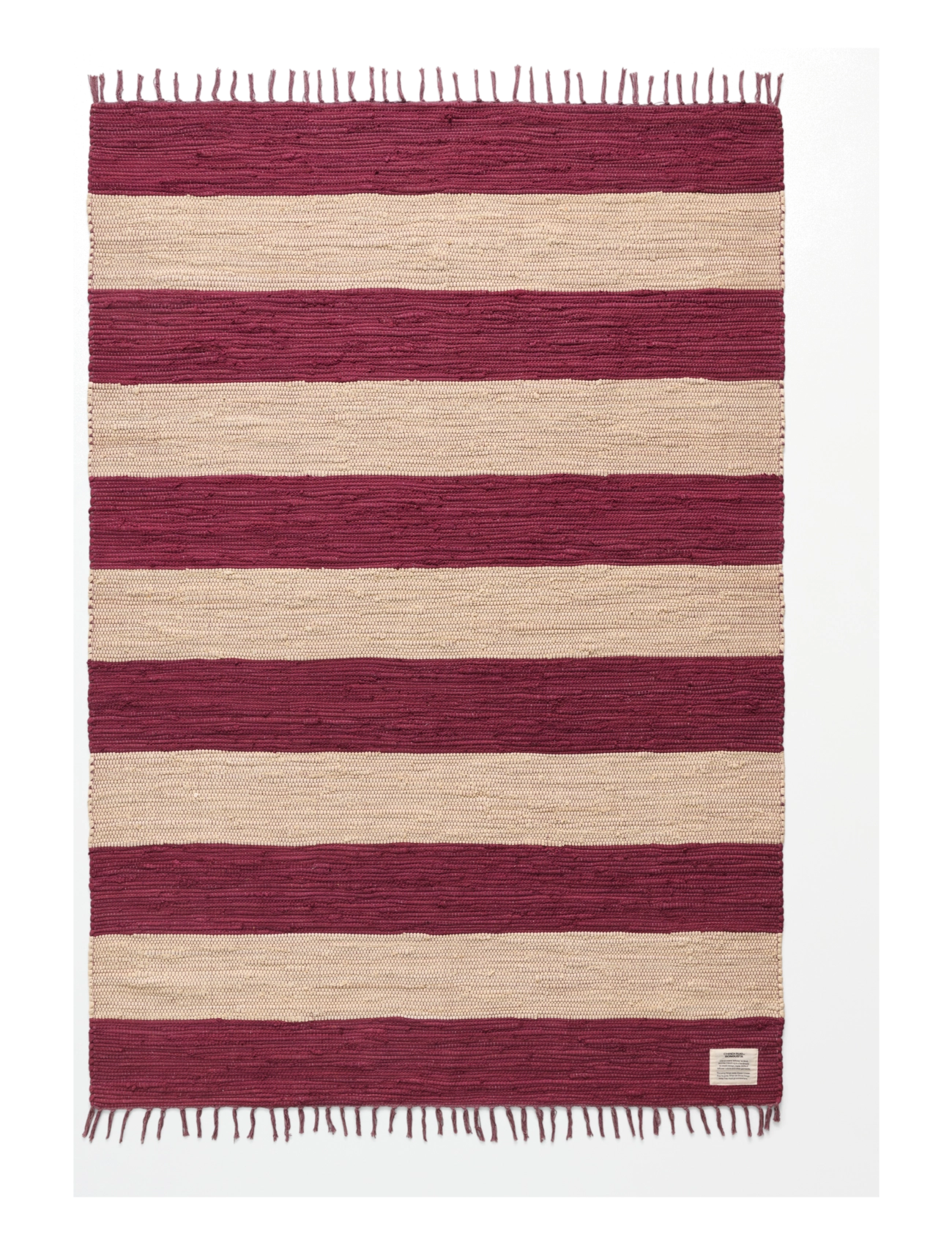 Bongusta Chindi Rug 140 x 200 cm - Teppiche - WINE & CREAM / burgundy