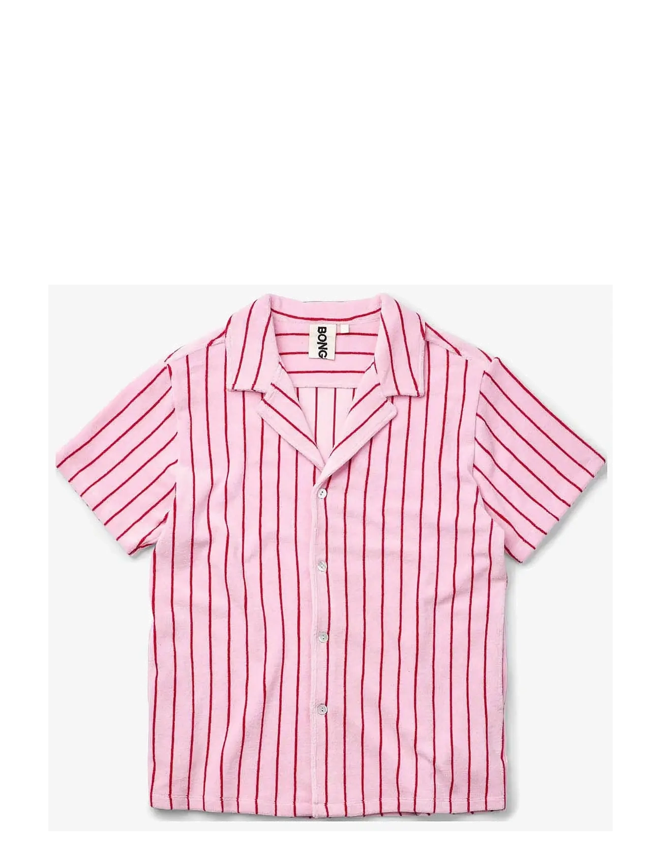 Bongusta - Naram Shirt - kortärmade skjortor - baby pink & ski patrol - 1