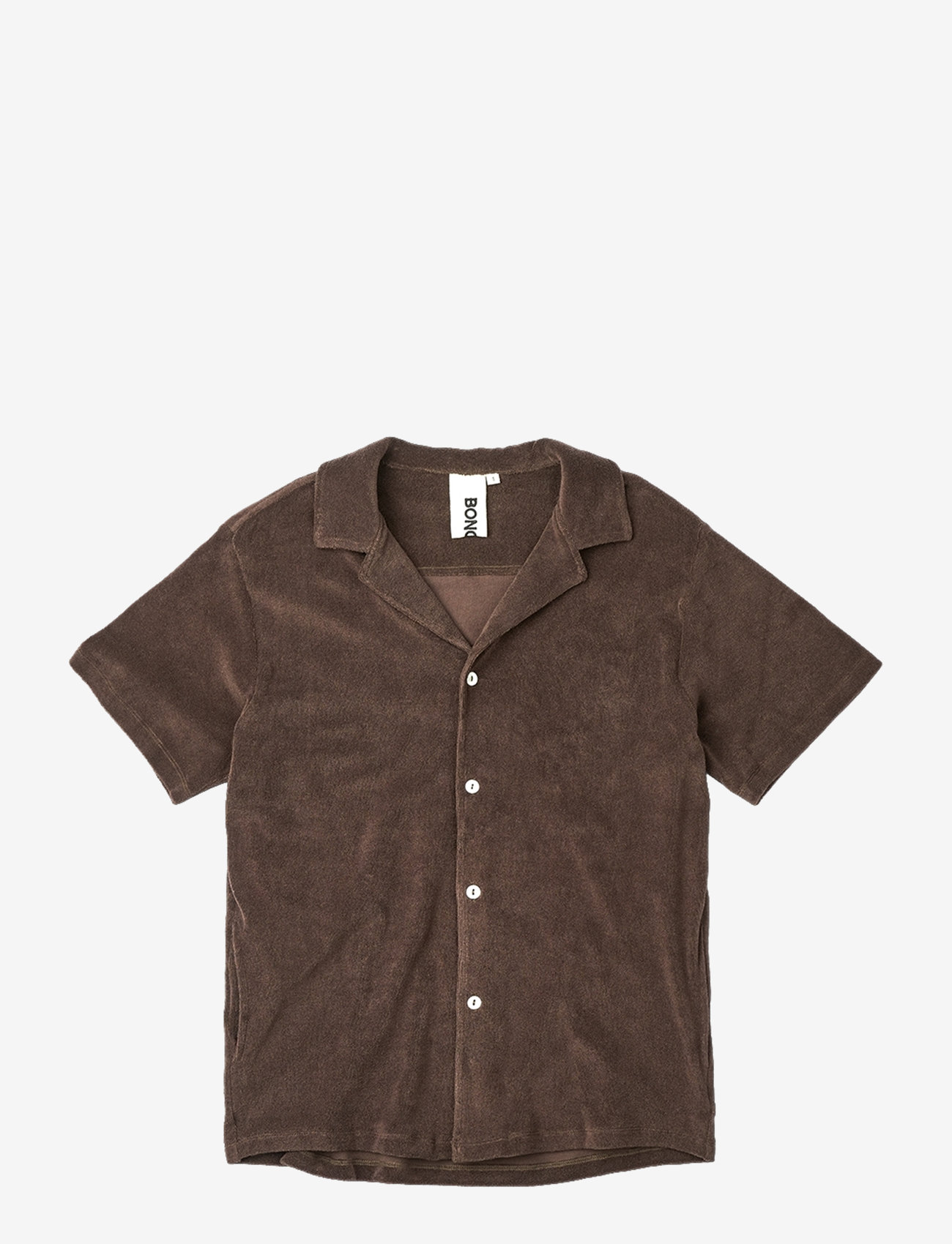 Bongusta - Naram Shirt - kurzärmlige hemden - coffee - 1