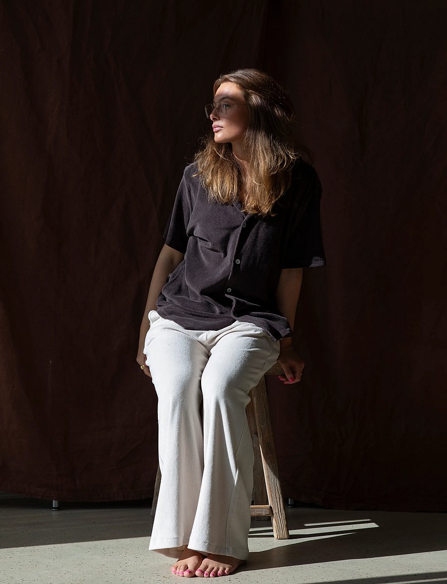 Bongusta - Naram Shirt - short-sleeved shirts - coffee - 3