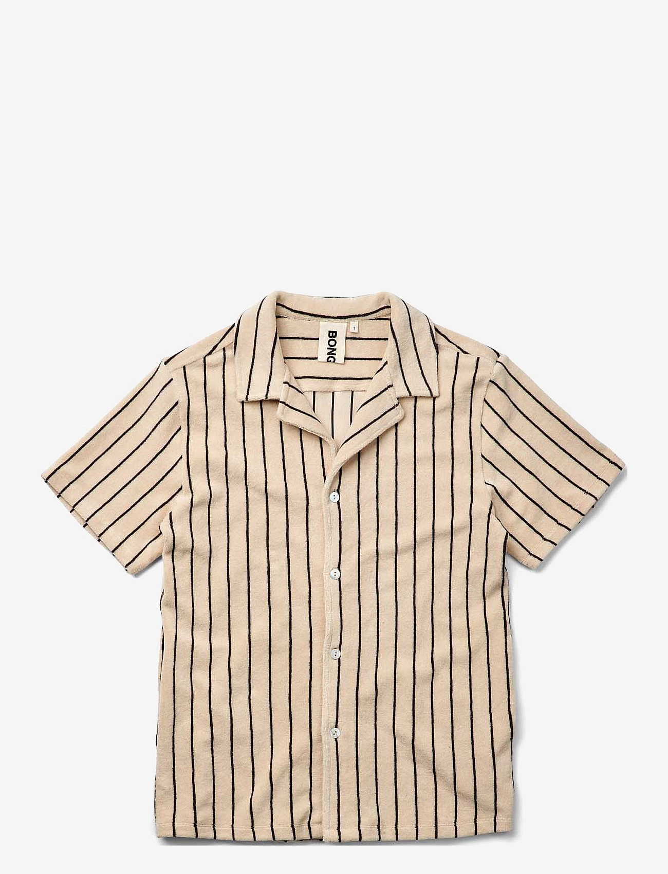 Bongusta - Naram Shirt - kurzärmlige hemden - creme & ink - 1