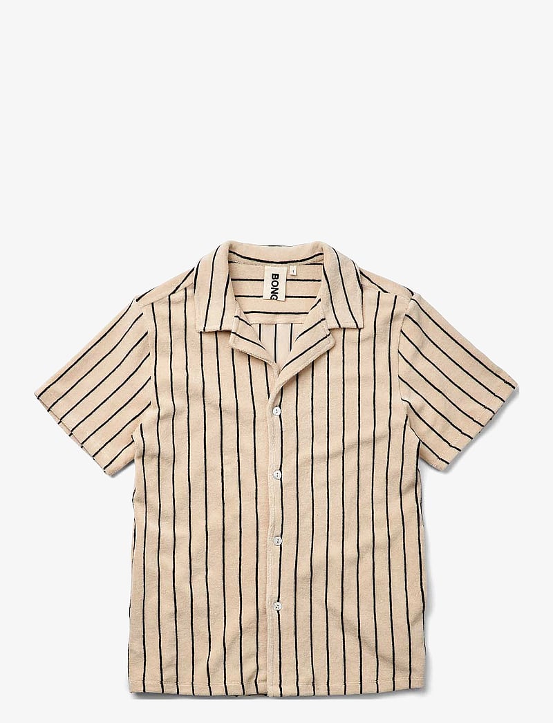 Bongusta - Naram Shirt - kurzärmlige hemden - creme & ink - 1