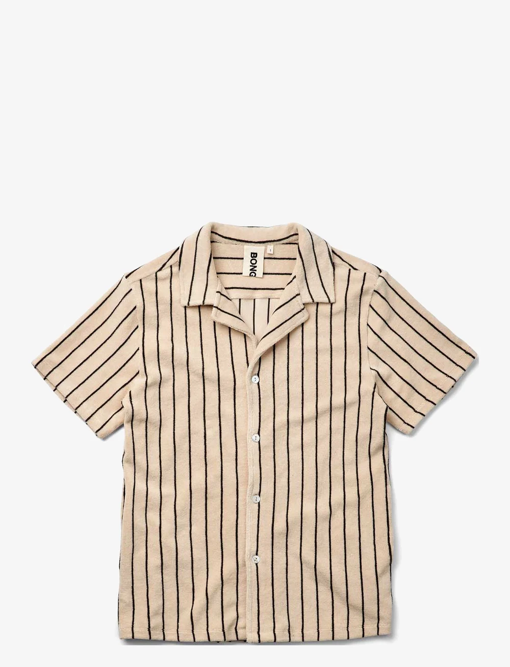 Bongusta - Naram Shirt - kortärmade skjortor - creme & ink - 1