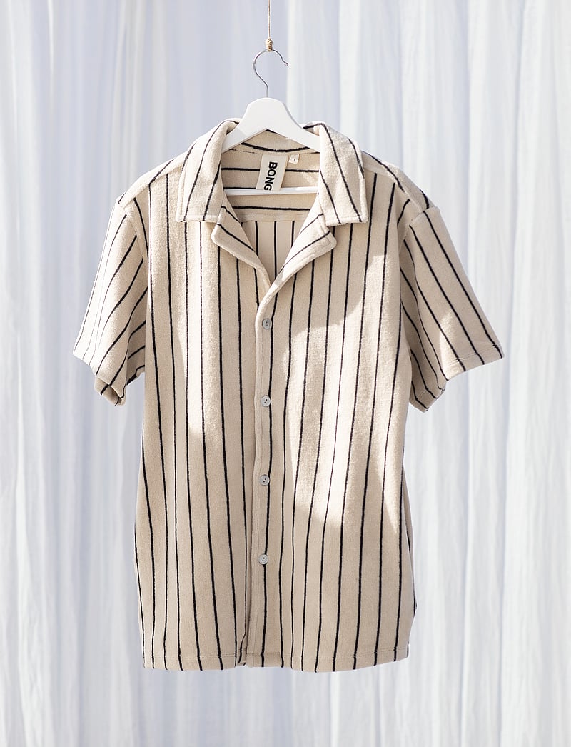 Bongusta - Naram Shirt - kurzärmlige hemden - creme & ink - 2