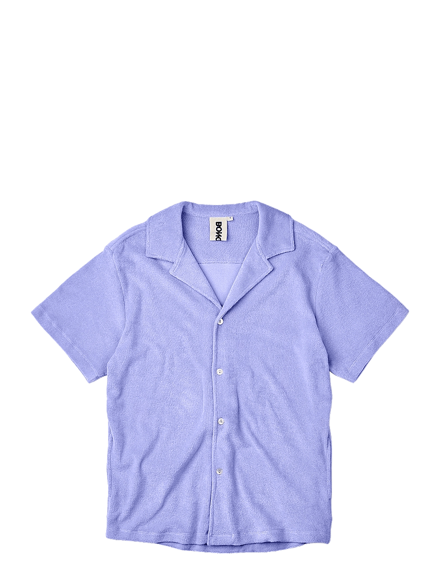 Bongusta - Naram Shirt - kortærmede skjorter - lavender blue - 1