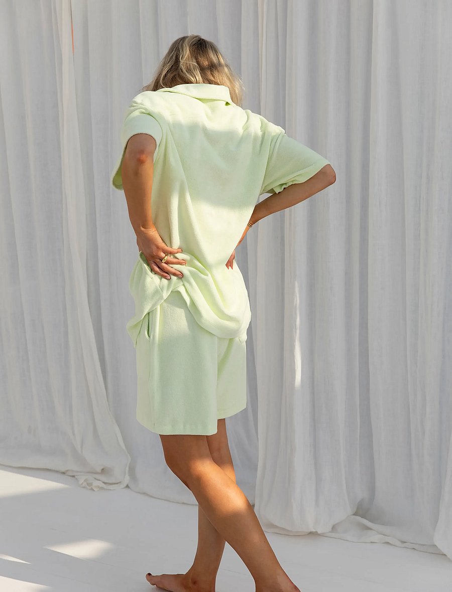 Bongusta - Naram Shirt - lühikeste varrukatega särgid - lemon sorbet - 4