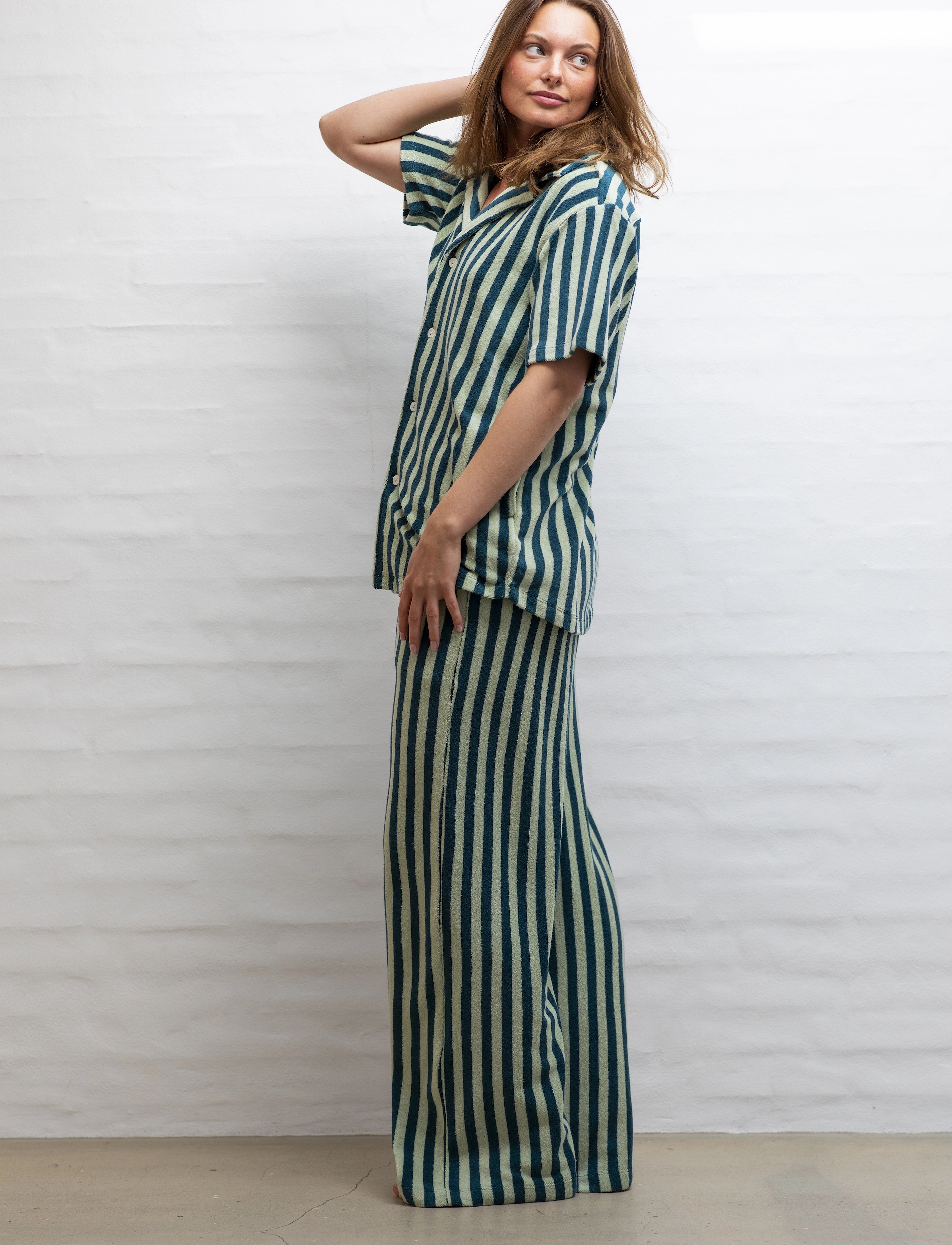 Bongusta Naram Shirt - Skjorter - SEA FOAM & DEEP TEAL / green