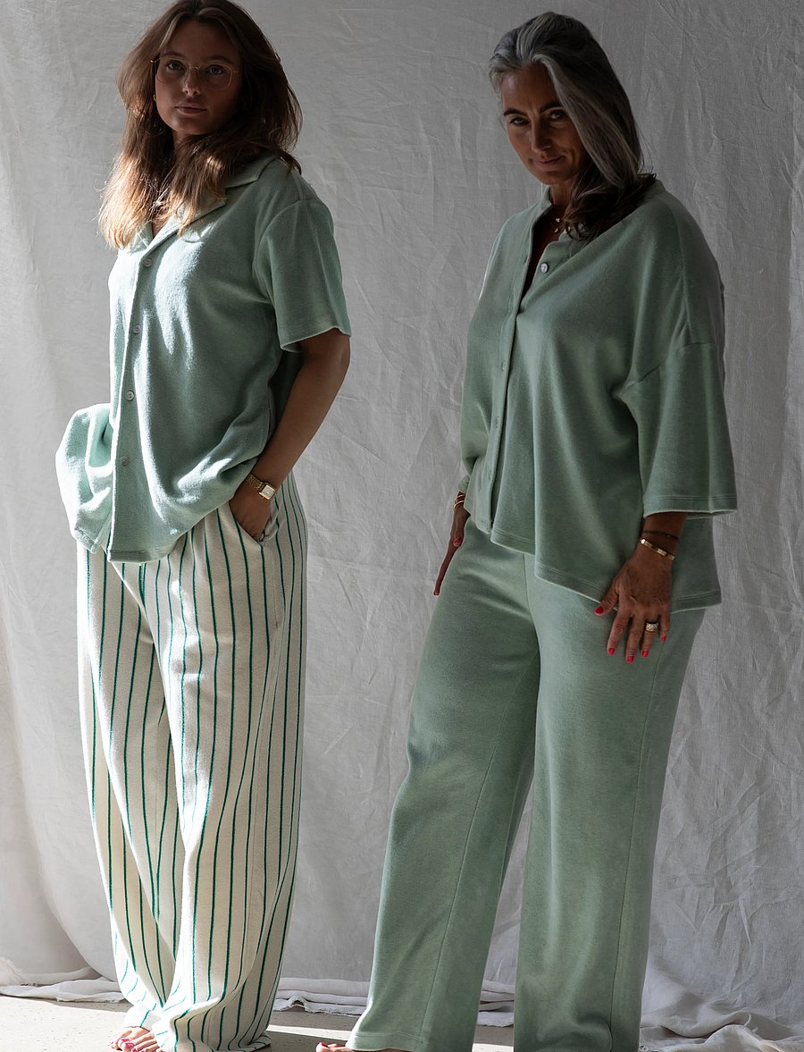 Bongusta - Naram Shirt - short-sleeved shirts - silver sage - 2