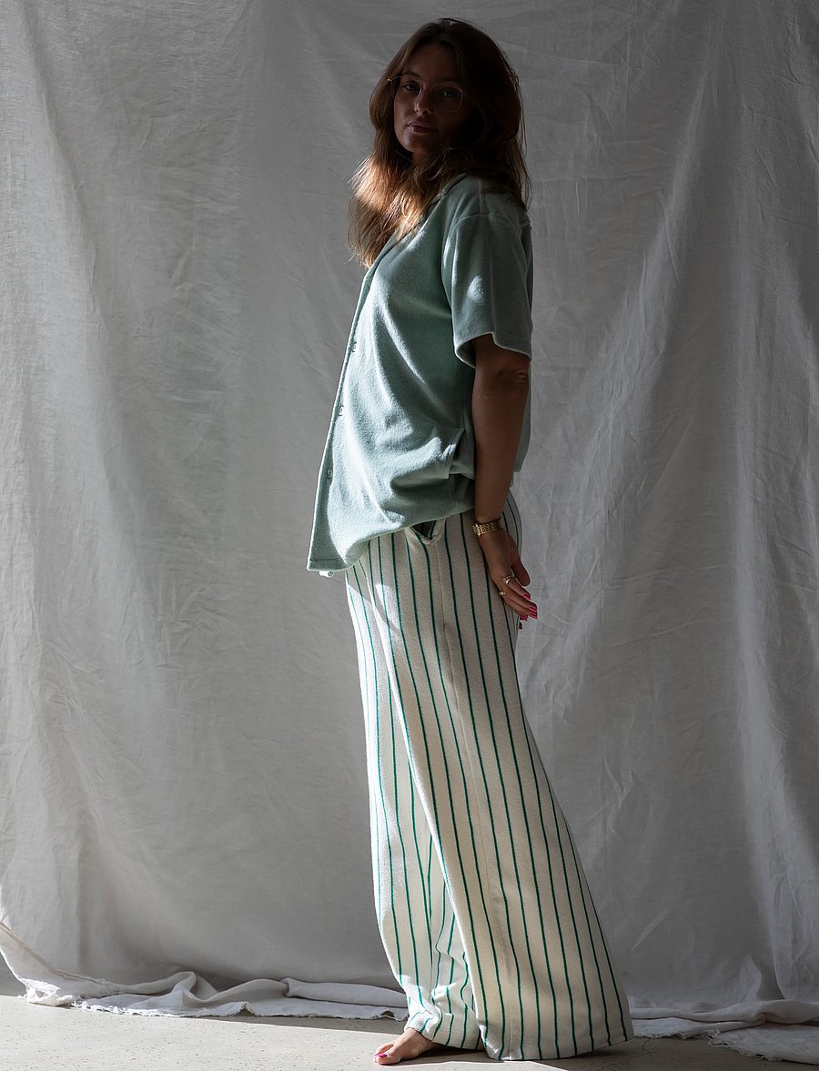 Bongusta - Naram Shirt - short-sleeved shirts - silver sage - 4