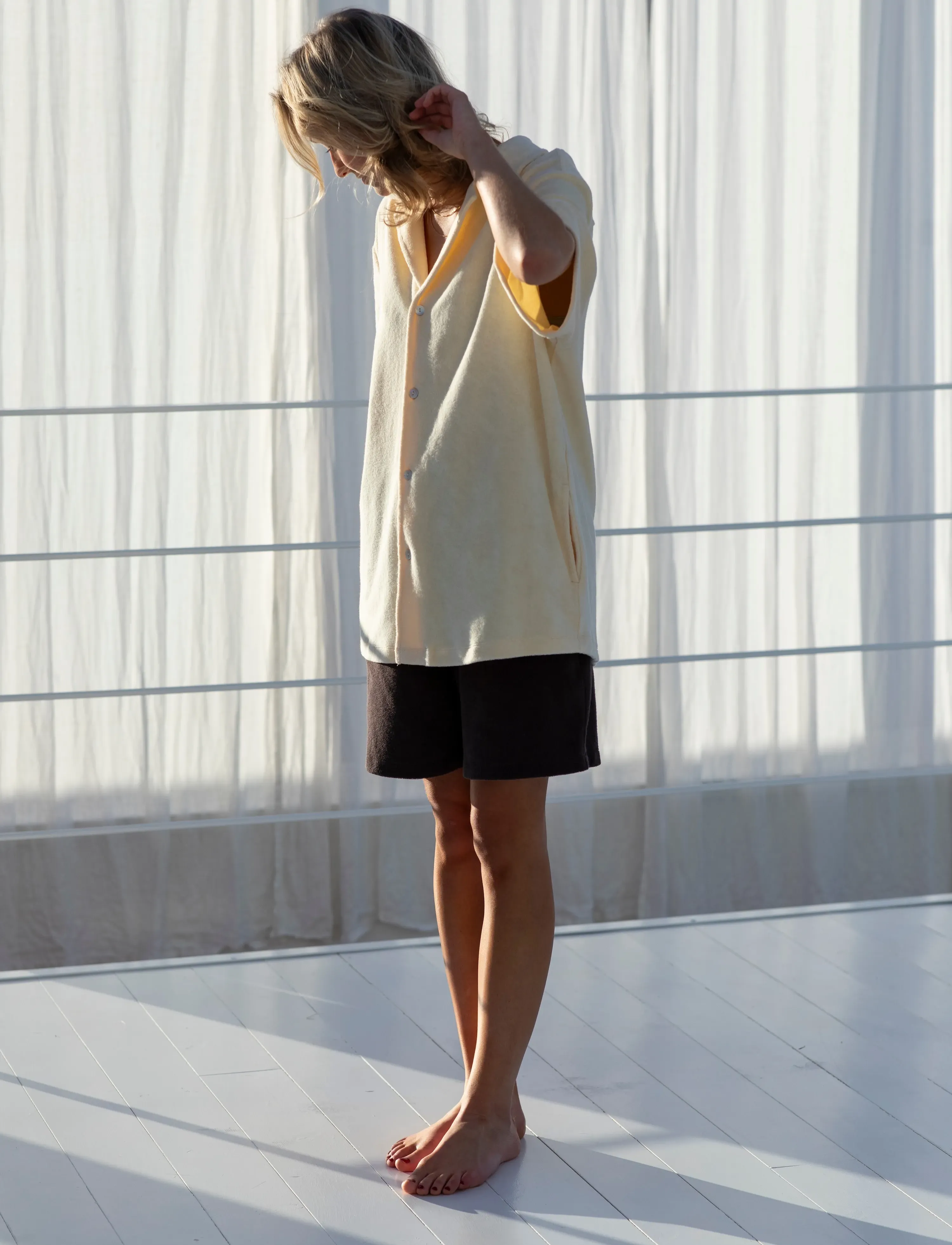Bongusta Naram Shirt - Särgid - VANILLA / yellow