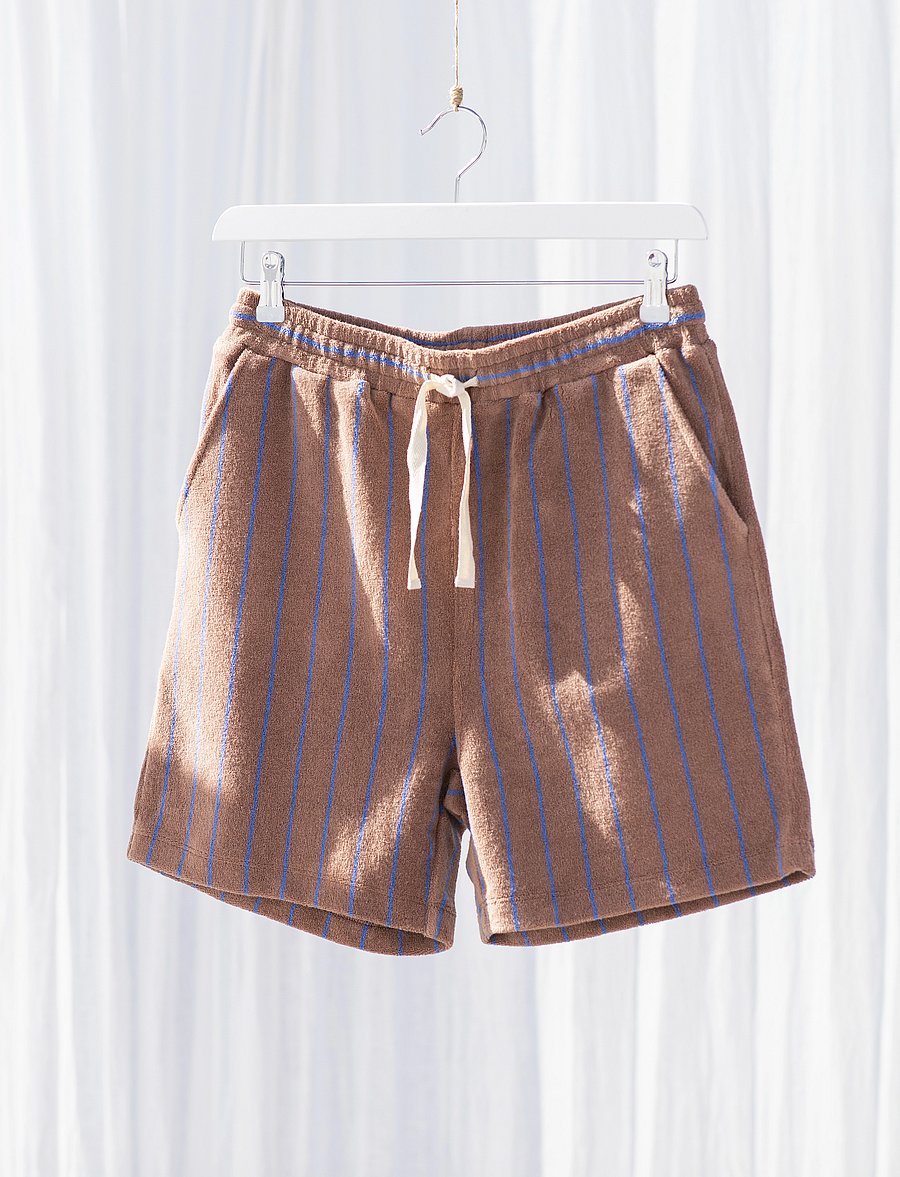 Bongusta - Naram Shorts - shorts - camel & ultramarine blue - 2