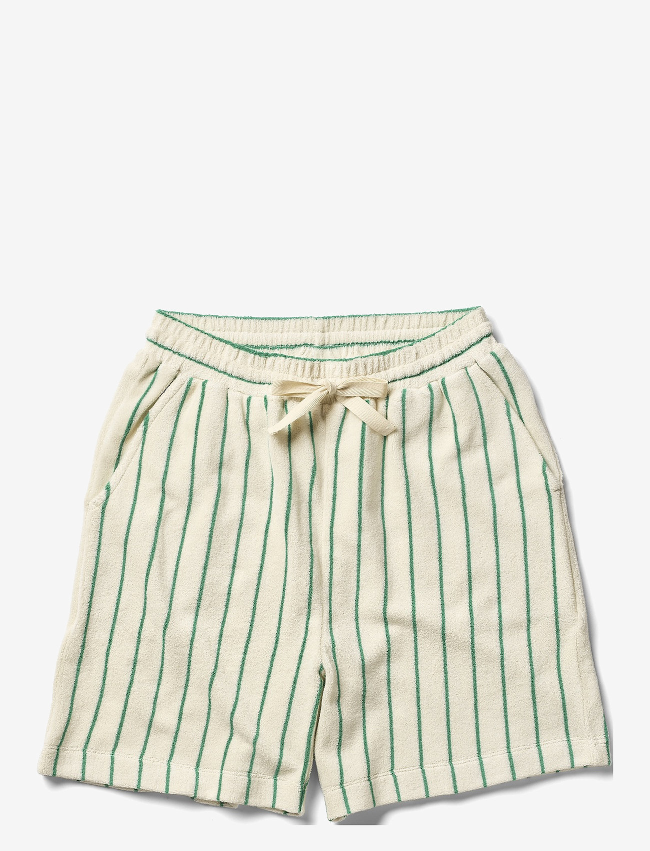 Bongusta - Naram Shorts - shorts - pure white & grass - 0