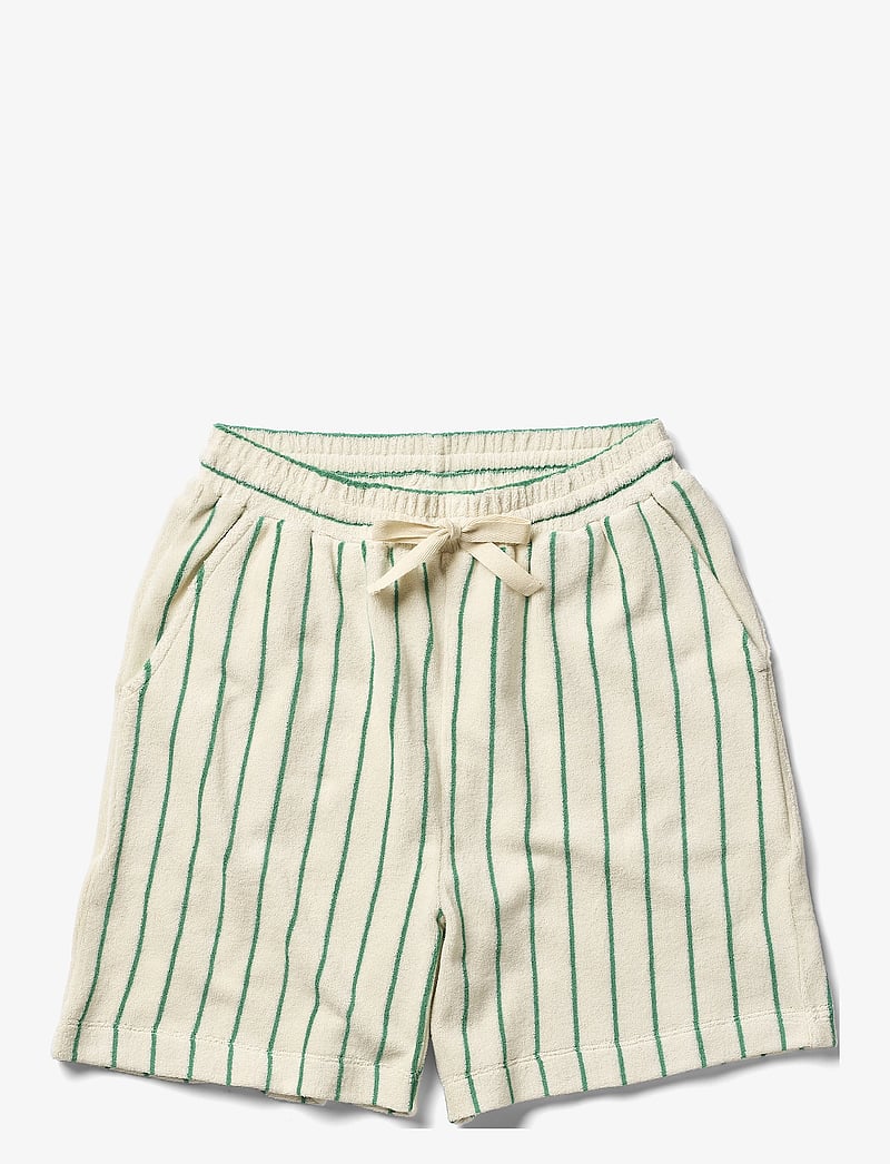 Bongusta - Naram Shorts - lühikesed püksid - pure white & grass - 0